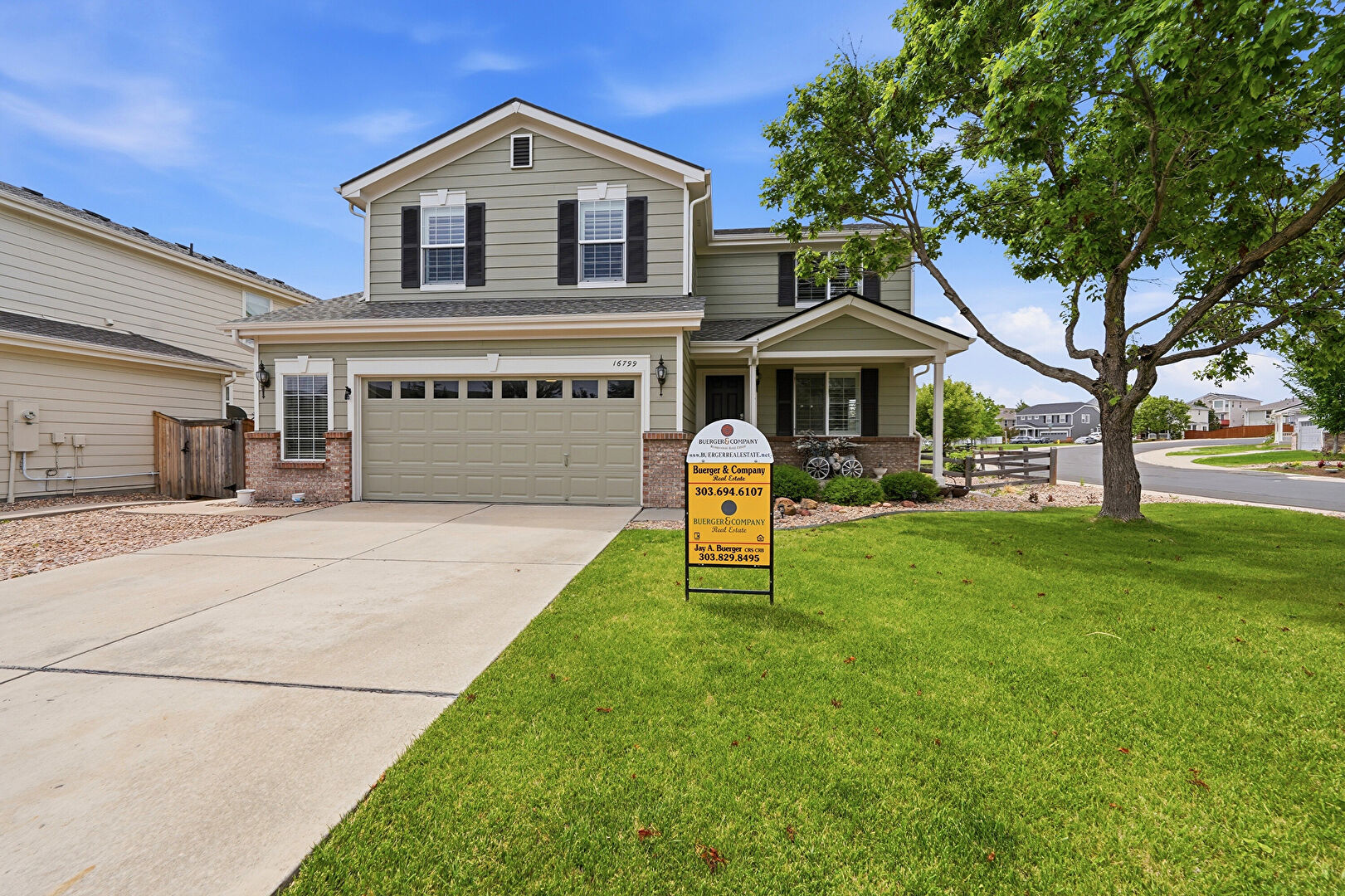 Front at 16799 Trail Sky Circle, Parker, CO 80134, listed by Jay A. Buerger, MLS ID: 3254129