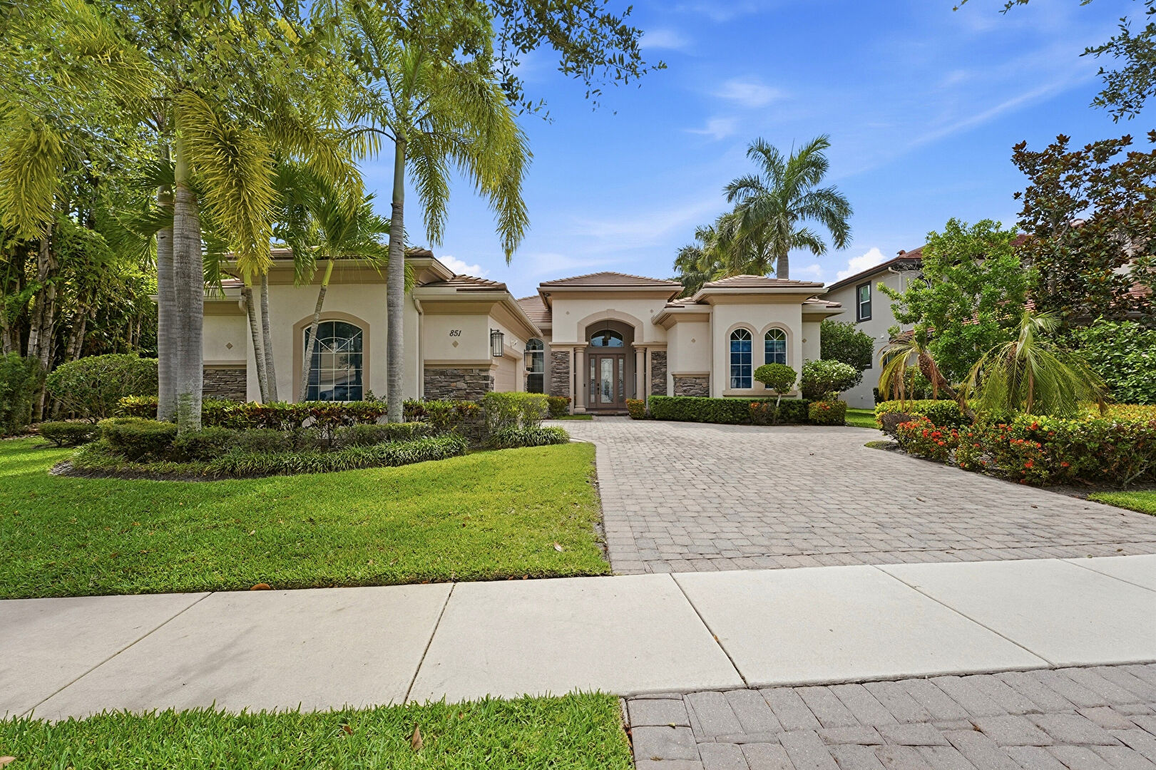 Front at 851 Edgebrook Lane, West Palm Beach, FL 33411, listed by Ryan Jennings