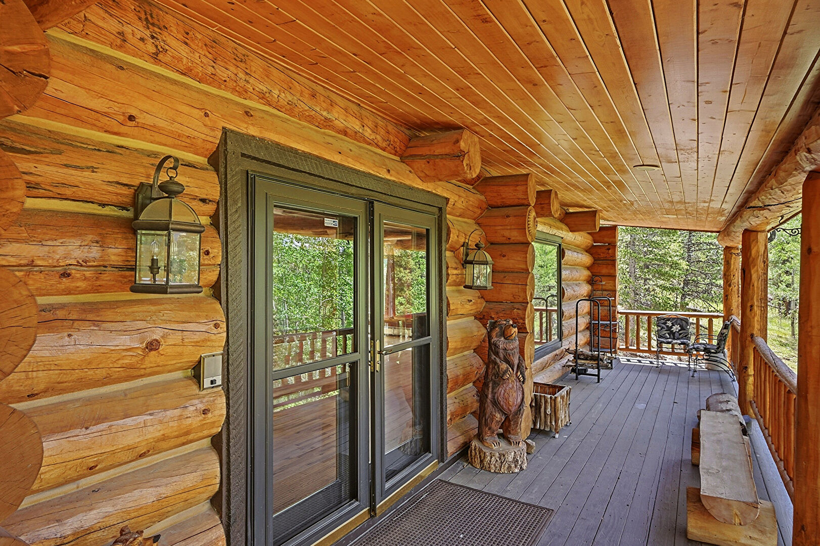 Deck at 652 Bear Mountain Road, Black Hawk, CO 80422, listed by Sandra Bosworth