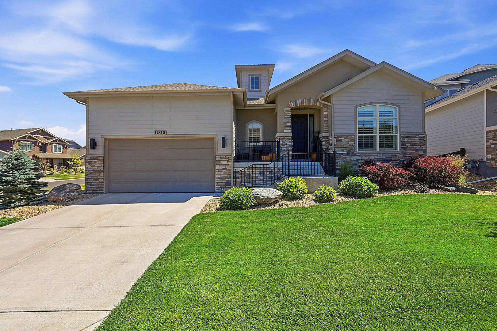 Front at 11810 Discovery Lane, Parker, CO 80138, listed by Liesja Antieri