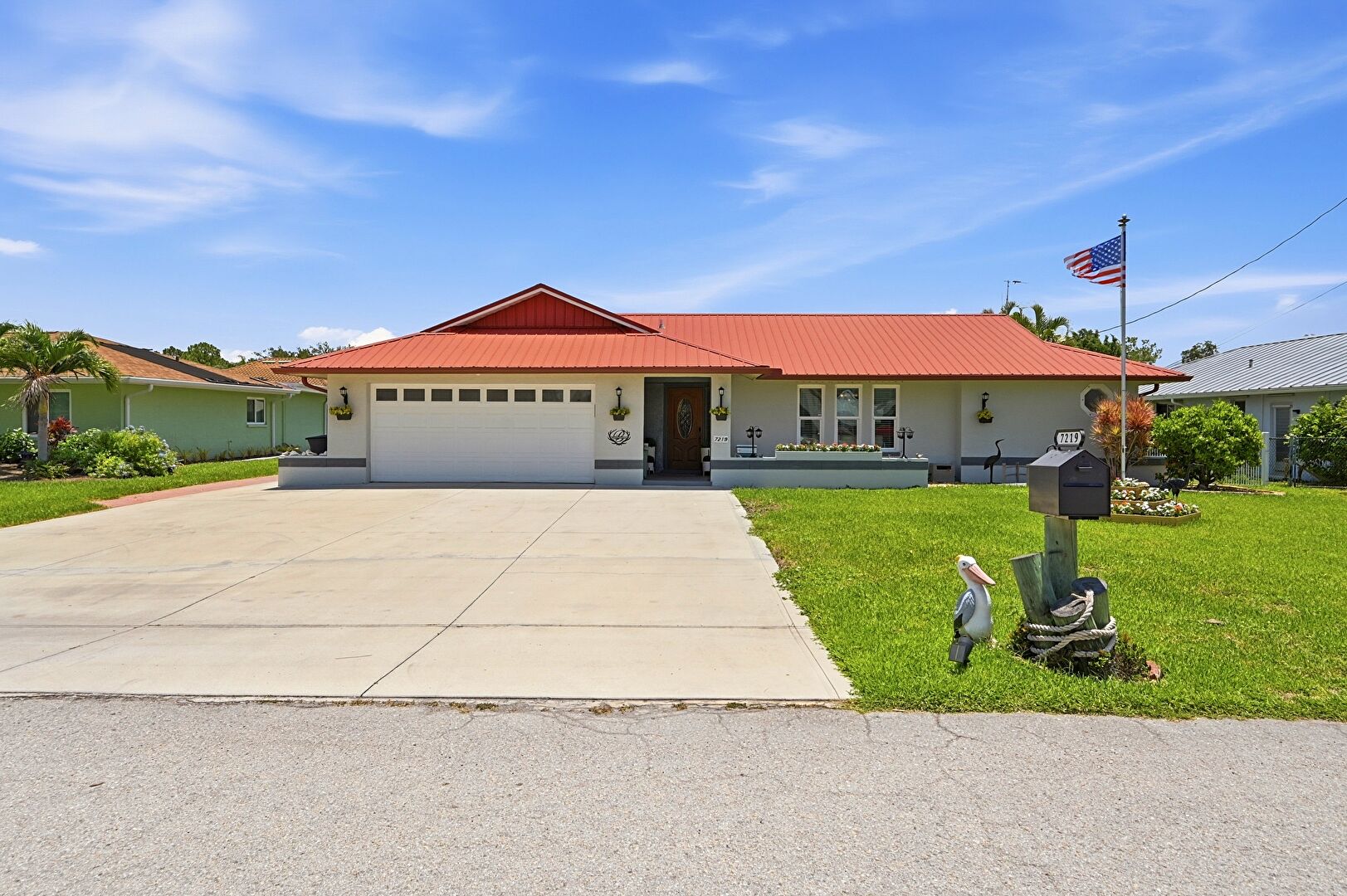 Front at 7219 Reymoor Drive, North Fort Myers, FL 33917, listed by Jacqueline Browndervile