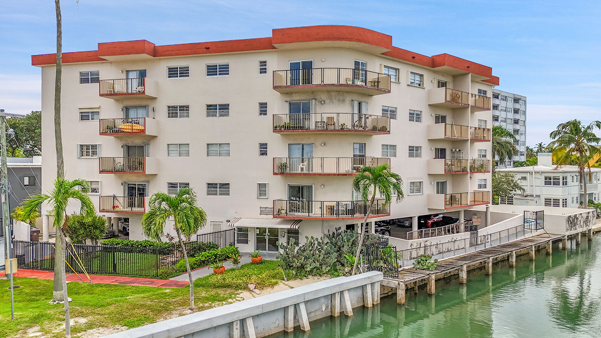 Front at 7150 Indian Creek Drive, Miami, FL 33141, listed by Harvey Messing
