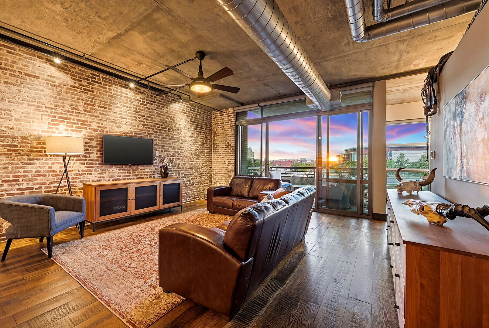 Living Room at 1401 Wewatta Street, Denver, CO 80202, listed by Kyle Macdonald | Broker Associate, MLS ID: 7872800