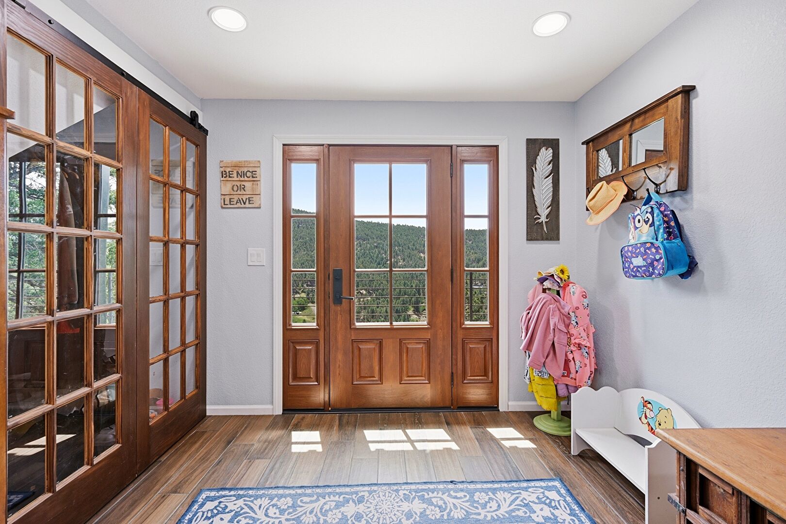 Foyer at 23976 Bent Feather Road, Conifer, CO 80433, listed by Jodi Dolph, MLS ID: 3862078