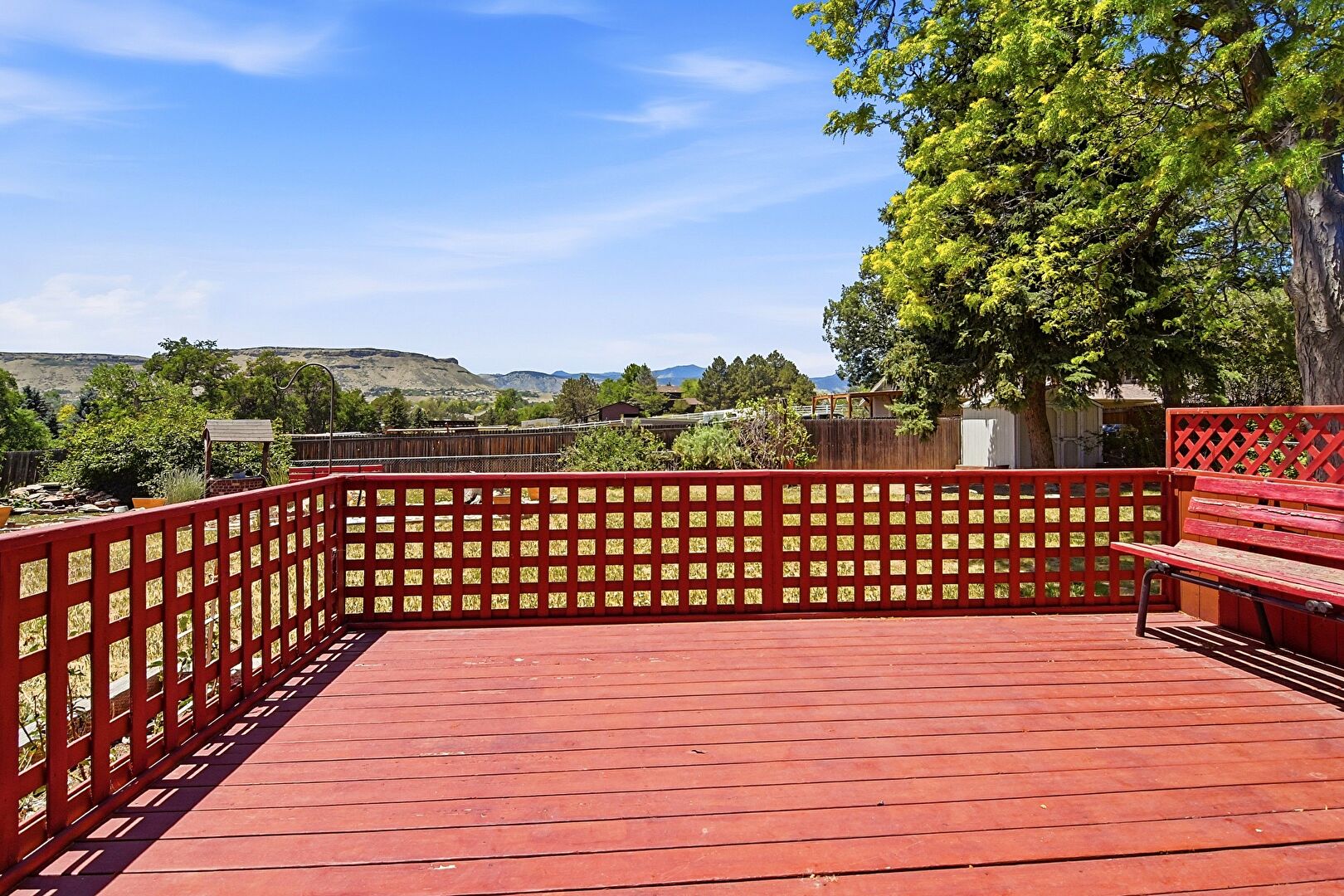 Deck at 5785 Indiana Street, Golden, CO 80403, listed by Rick Erickson