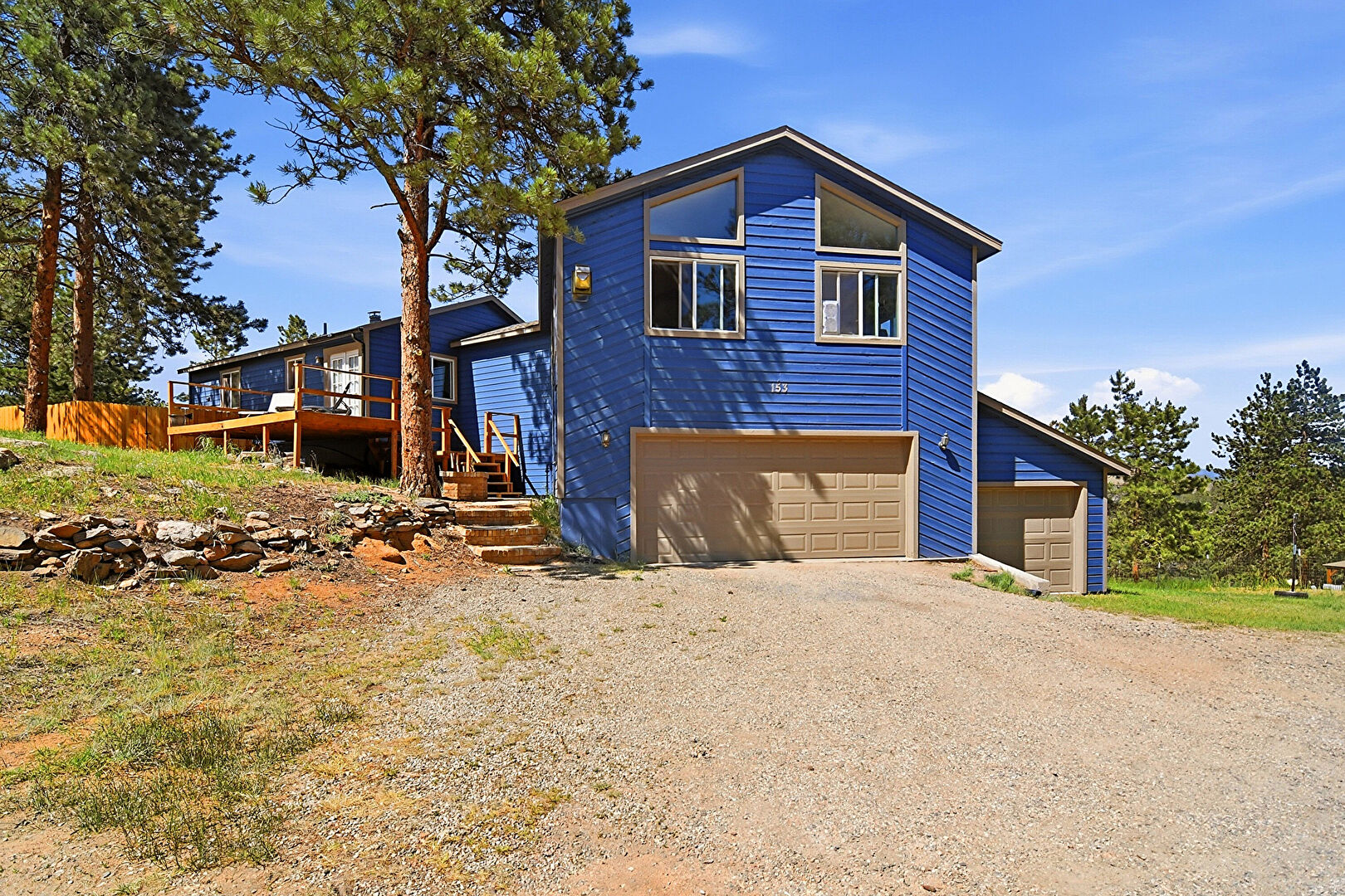 Front at 153 Chickadee Lane, Bailey, CO 80421, listed by Sandy Swan, MLS ID: 5319185