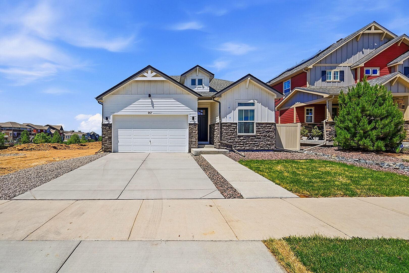 Front at 957 Highlands Circle, Erie, CO 80516, listed by Kristen White