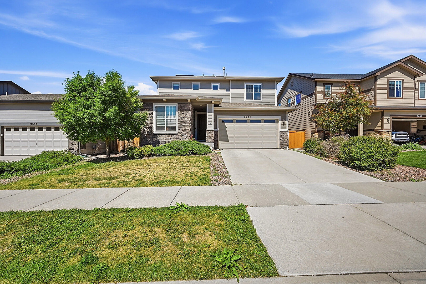 Front at 9645 Bellaire Lane, Thornton, CO 80229, listed by Luxe Home Group