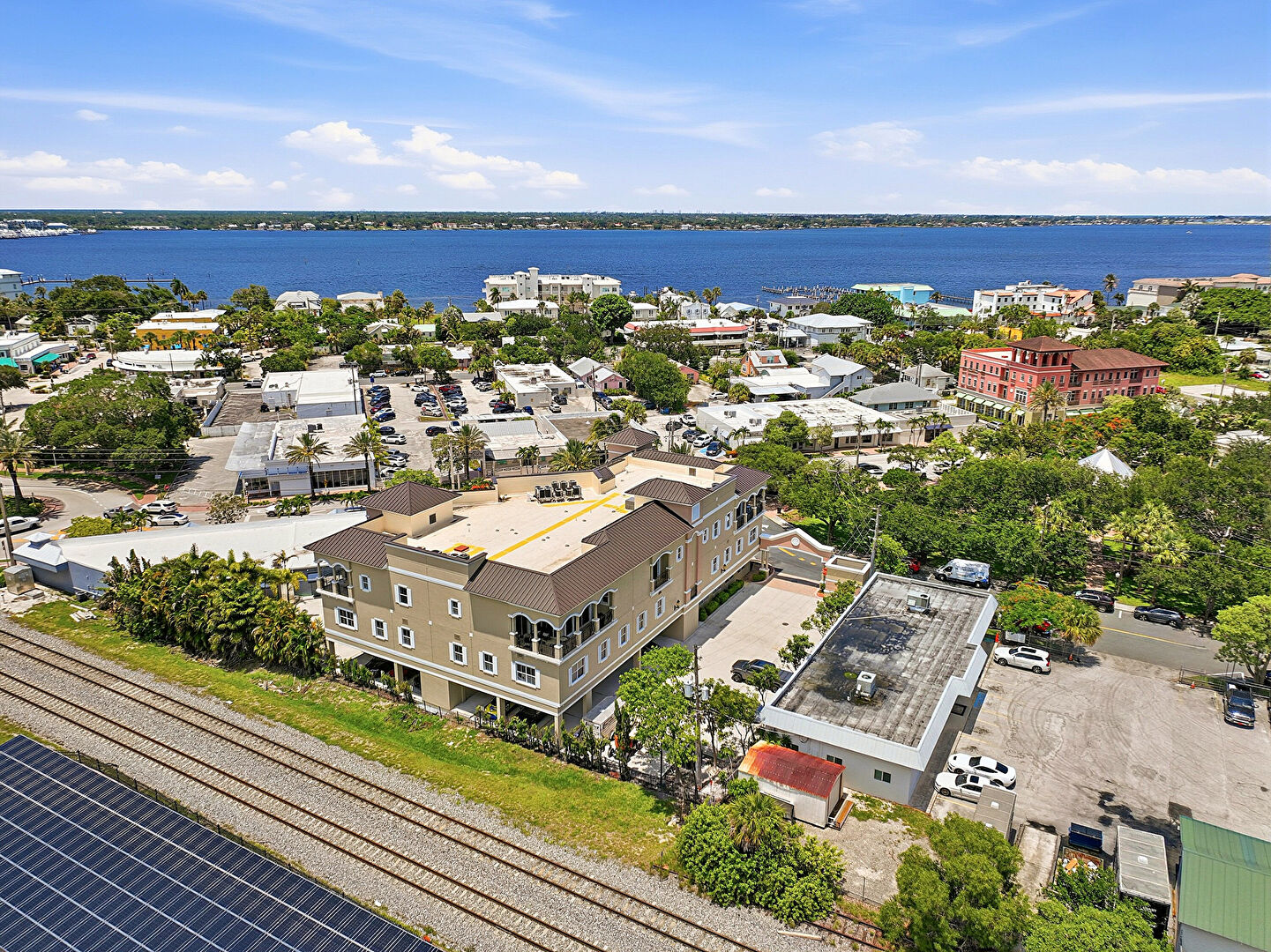 Aerial View at 50 Southeast Ocean Boulevard, 302, Stuart, FL 34994, listed by Becky Urbina