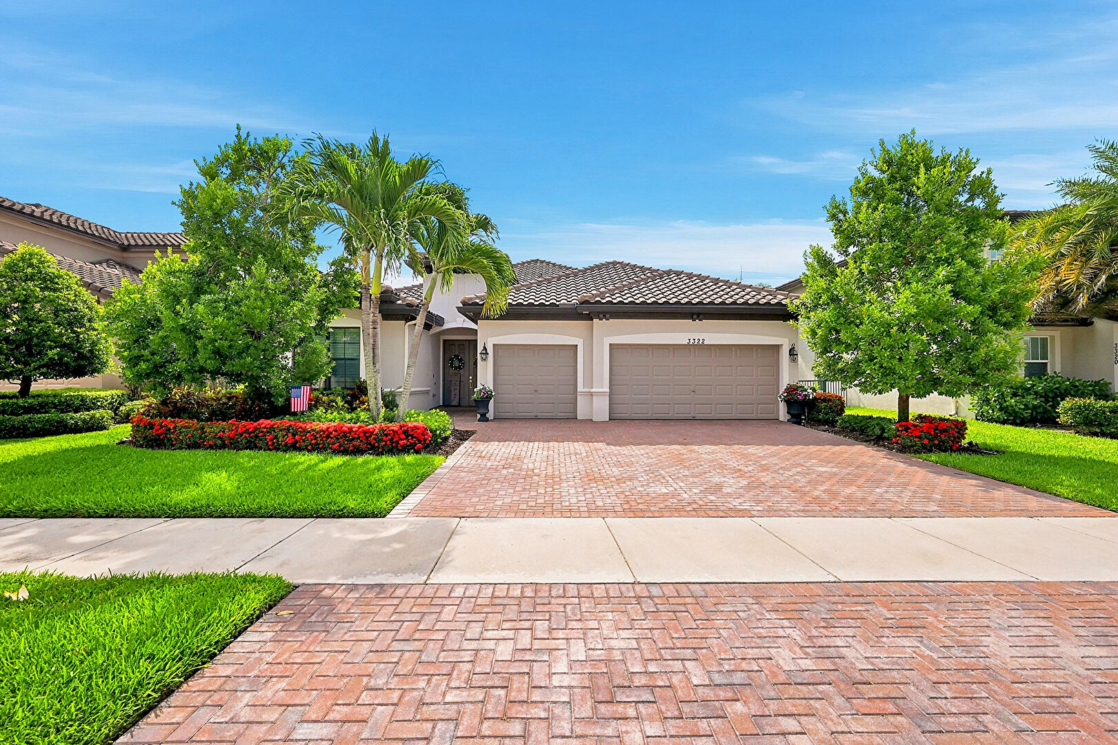 Front at 3322 Brinely Place, Royal Palm Beach, FL 33411, listed by David Castella