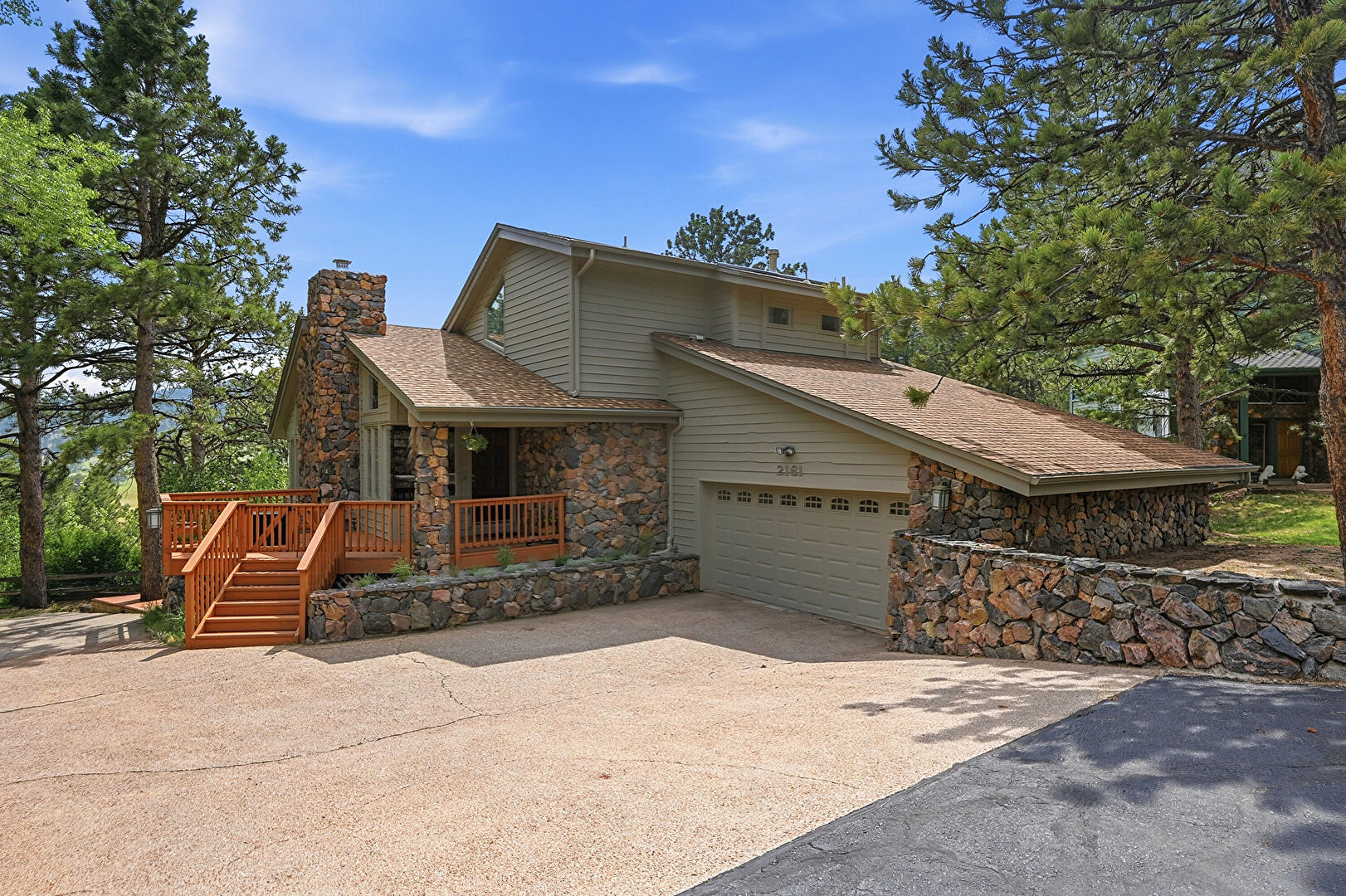 Front at 2161 Torrey Pine Drive, Evergreen, CO 80439, listed by Matt Bachus