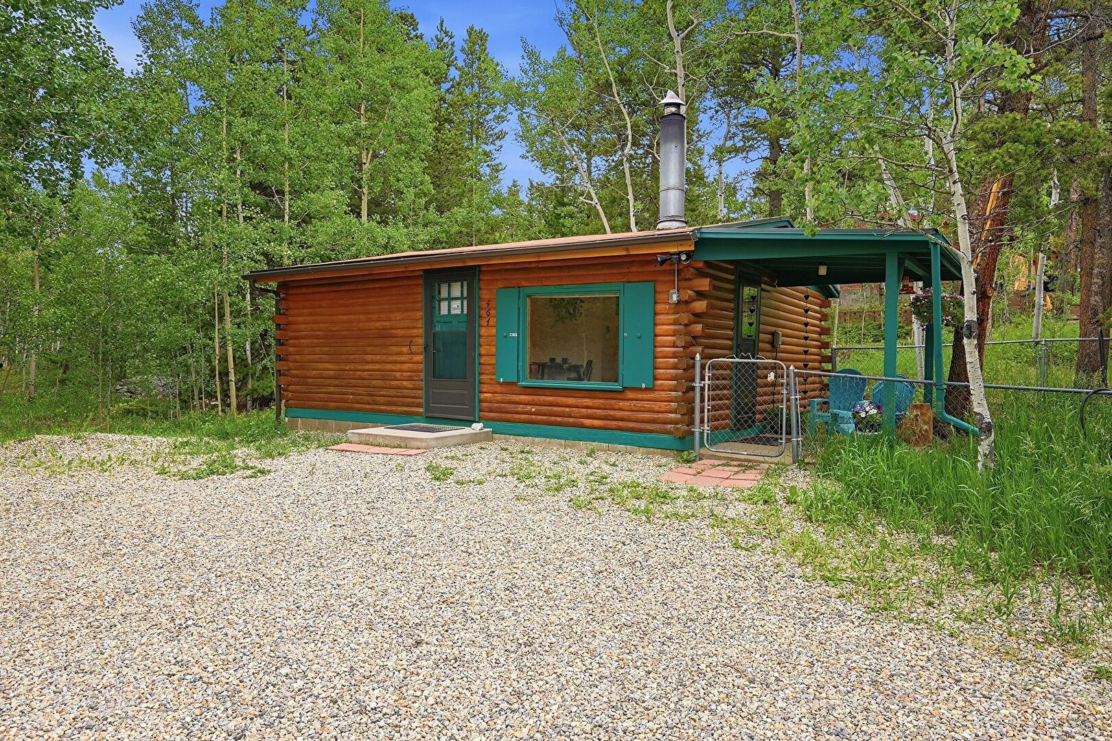 Front at 464 Long Trail Road, Black Hawk, CO 80422, listed by Julie Leins