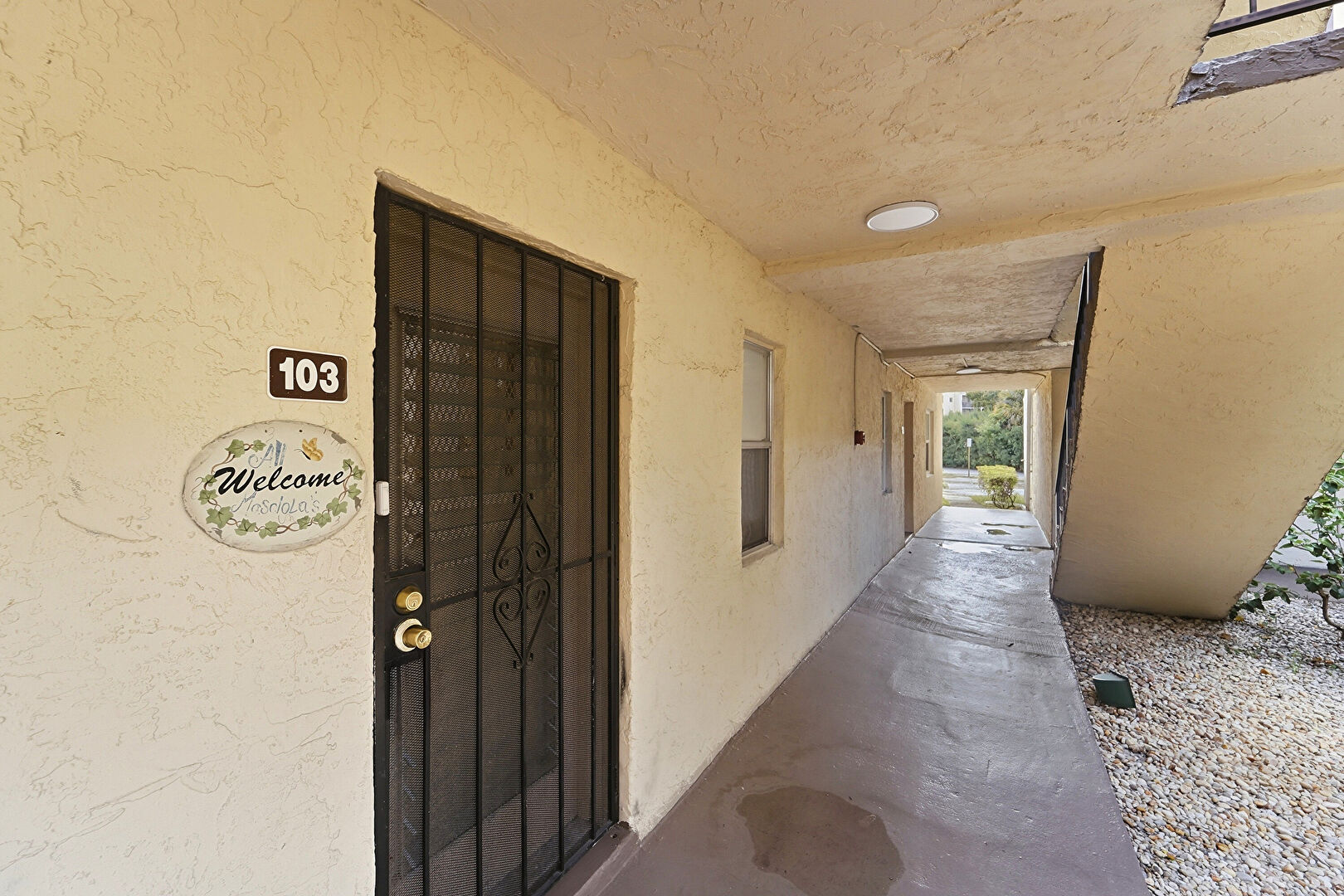 Exterior Entry at 2871 Somerset Drive #103, Lauderdale Lakes, FL 33311, listed by Jessica DeLuna