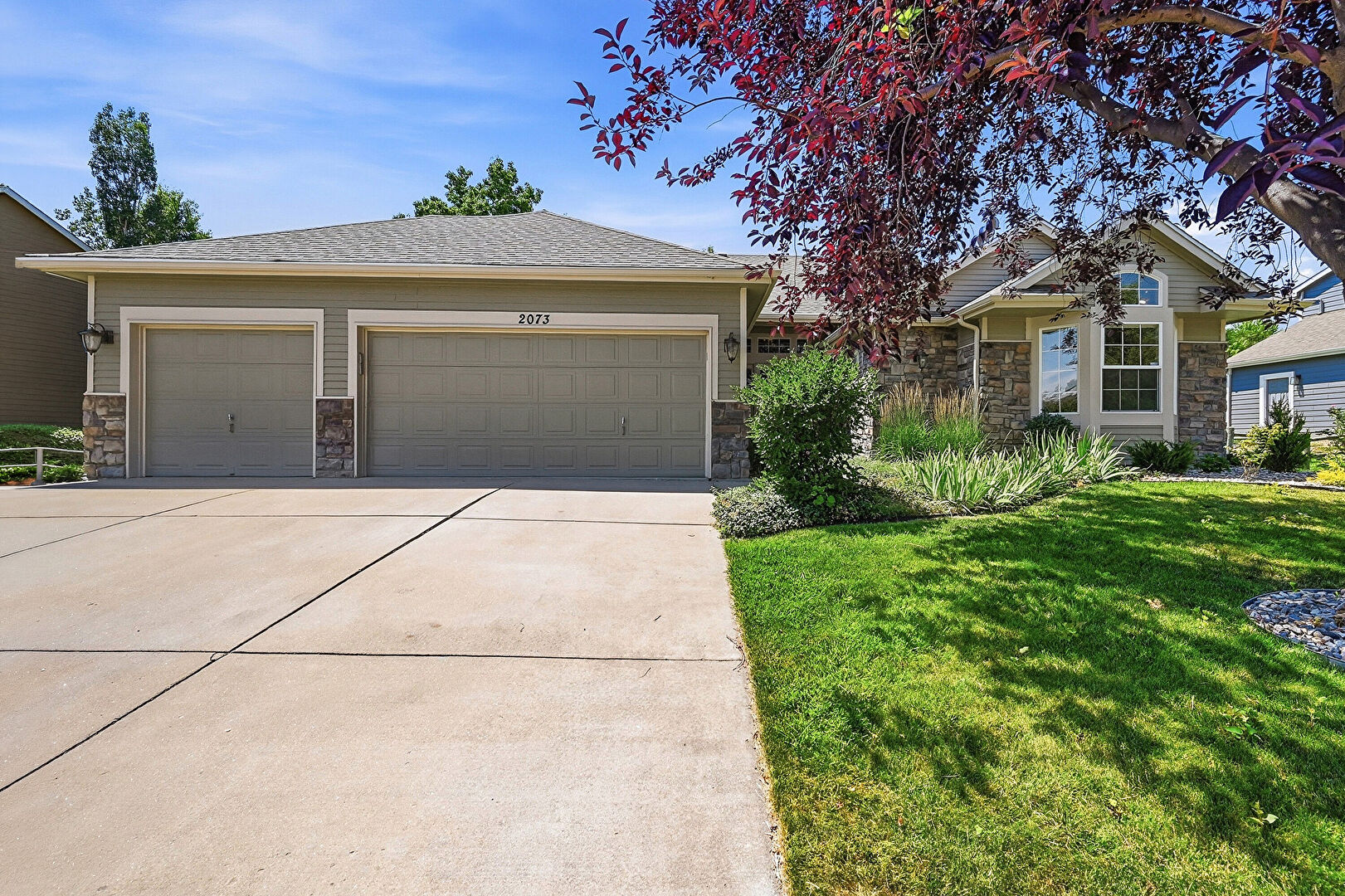 Front at 2073 River West Drive, Windsor, CO 80550, listed by Ryan Andre, MLS ID: 1064449