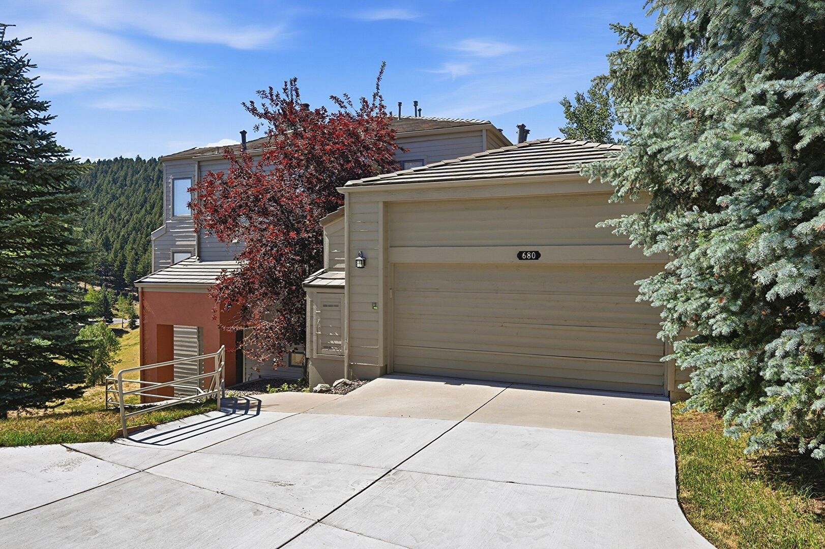 Front at 680 Ridgeside Drive, Golden, CO 80401, listed by Kimberly Burns