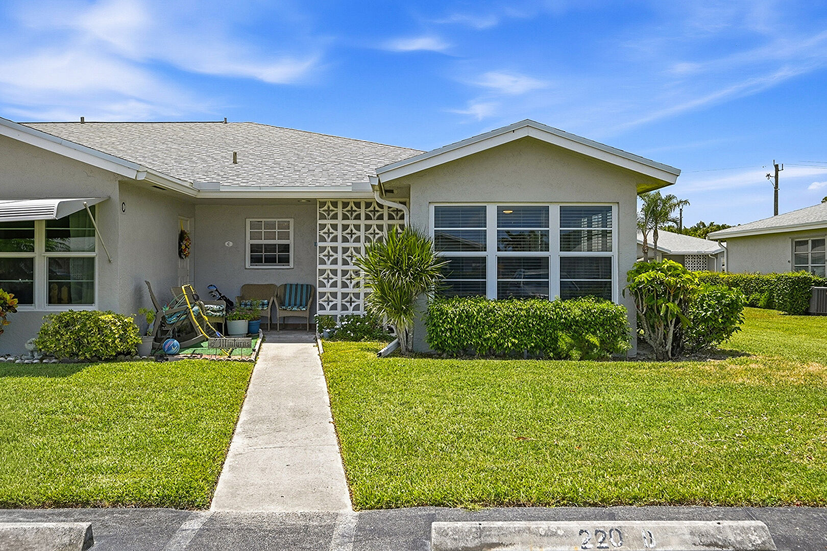 Front at 14499 Canalview Dr. Apt D, Delray Beach, FL 33484, listed by Eslin Guice
