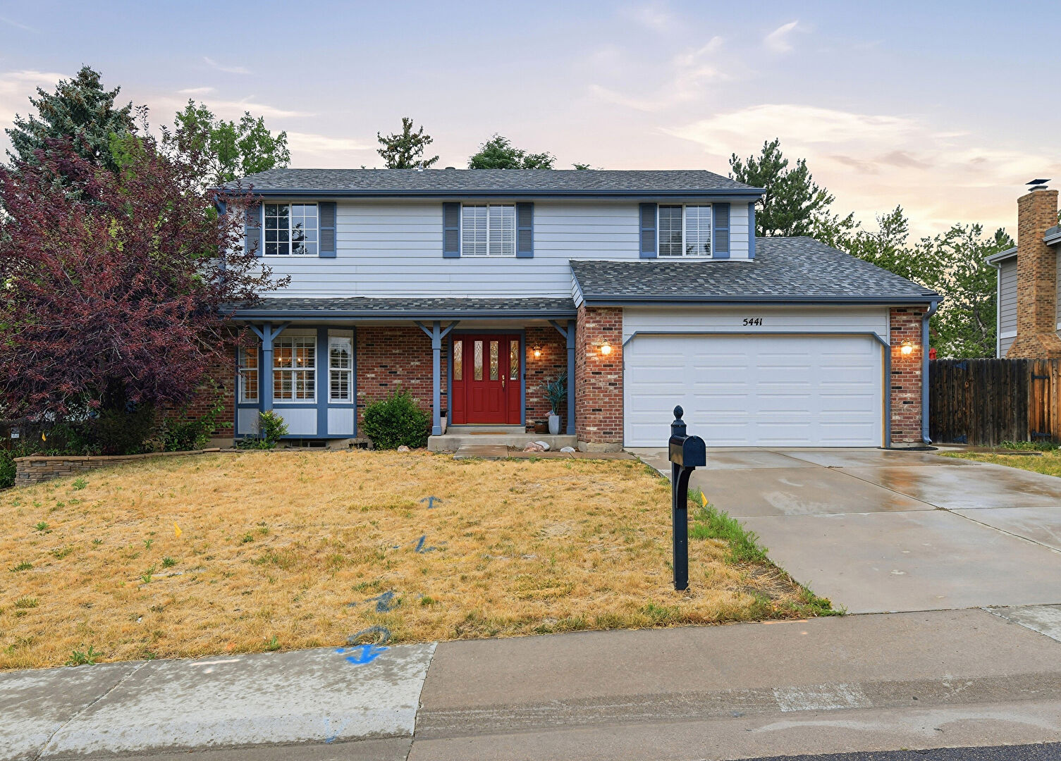 Front at 5441 South Richfield Way, Centennial, CO 80015, listed by Taylor Haas