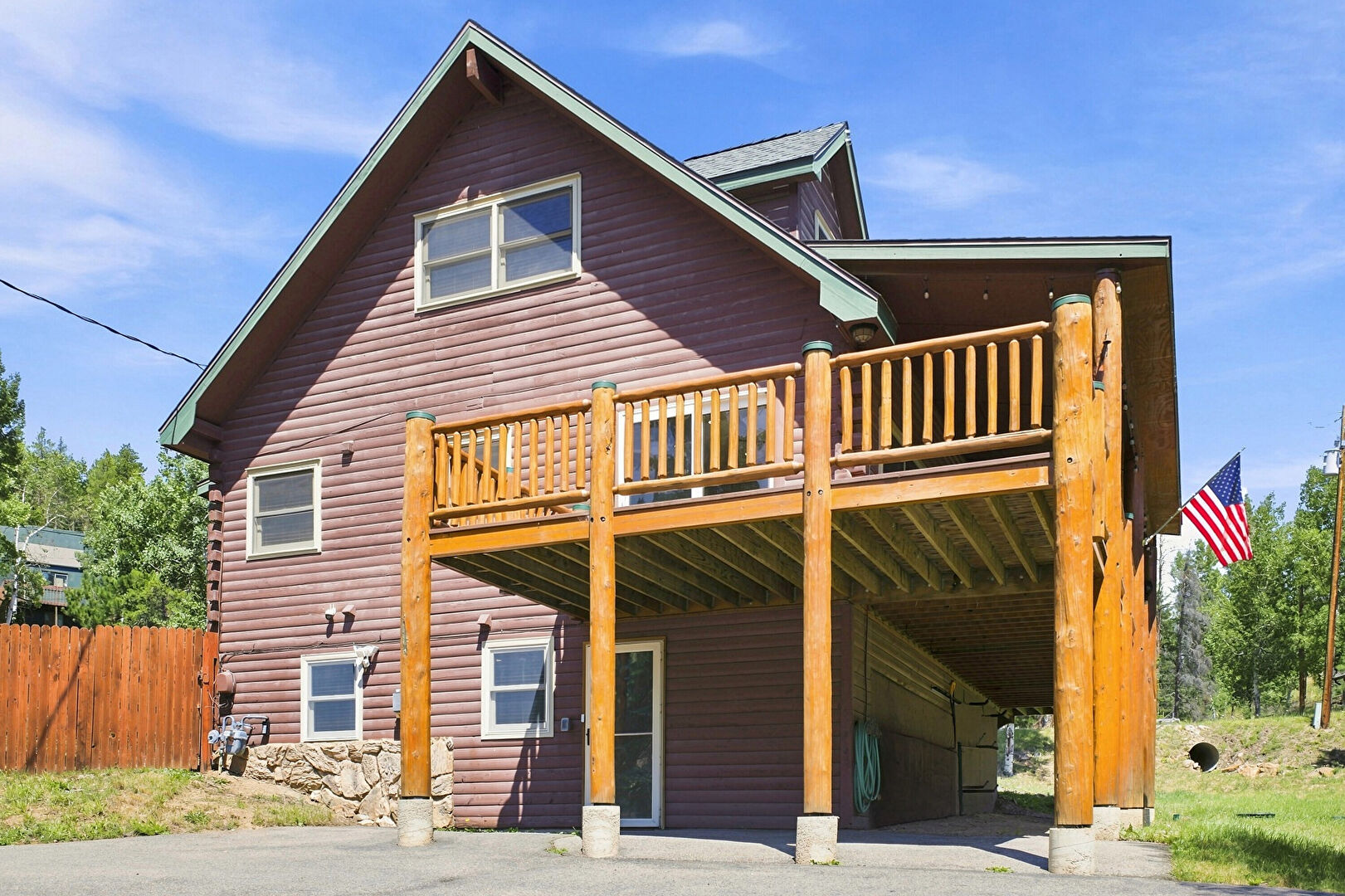 Front at 34797 Forest Estates Road, Evergreen, CO 80439, listed by Matt Bachus
