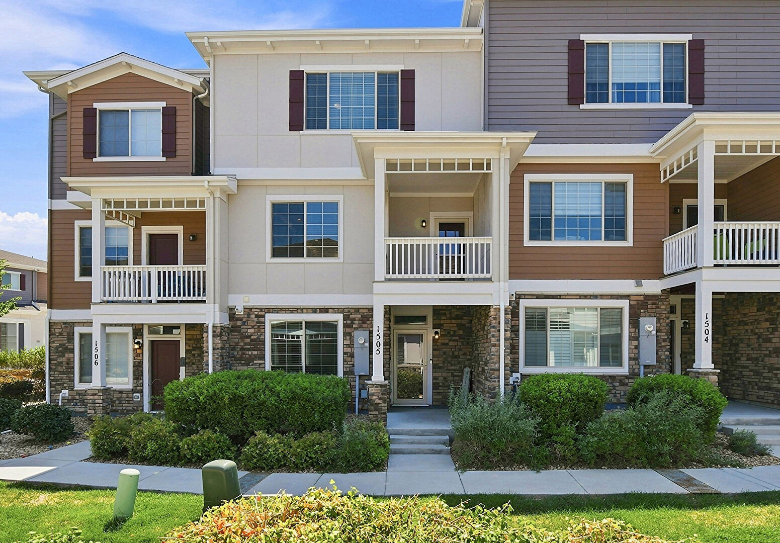 Front of Structure at 863 East 98th Avenue #1505, Thornton, CO 80229, listed by Savie Glardon, MLS ID: 1713249