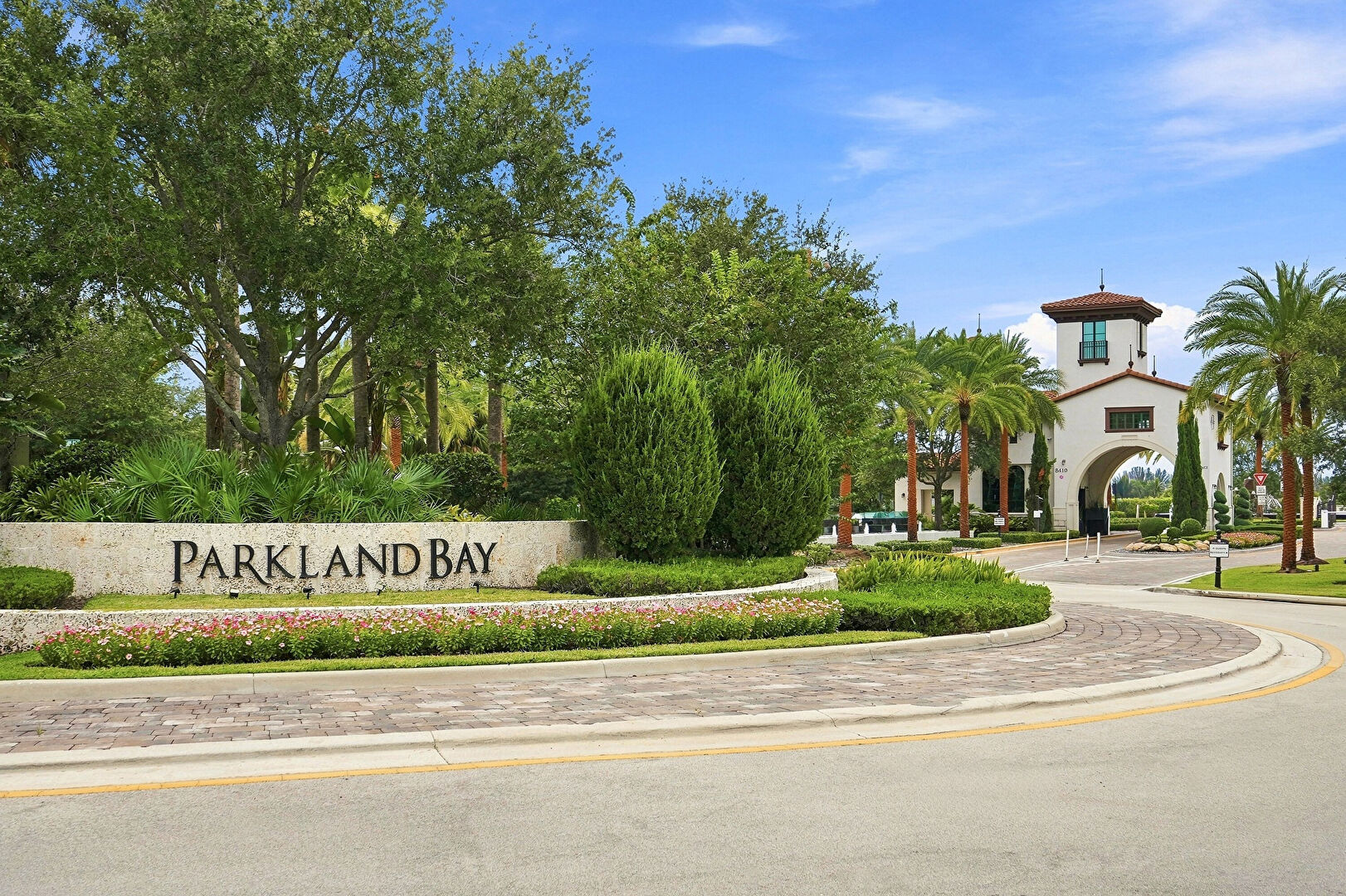 Community Sign at 12575 S Parkland Bay Trl, Parkland, FL 33076, listed by Jill Silver