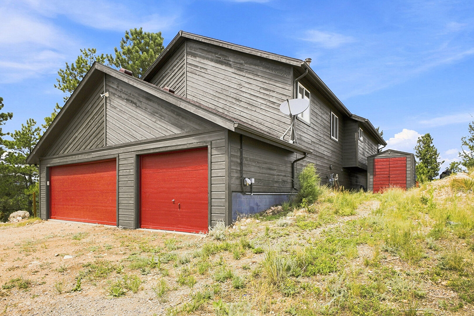 Front at 594 Hi Meadow Drive, Bailey, CO 80421, listed by Jessica Gentry