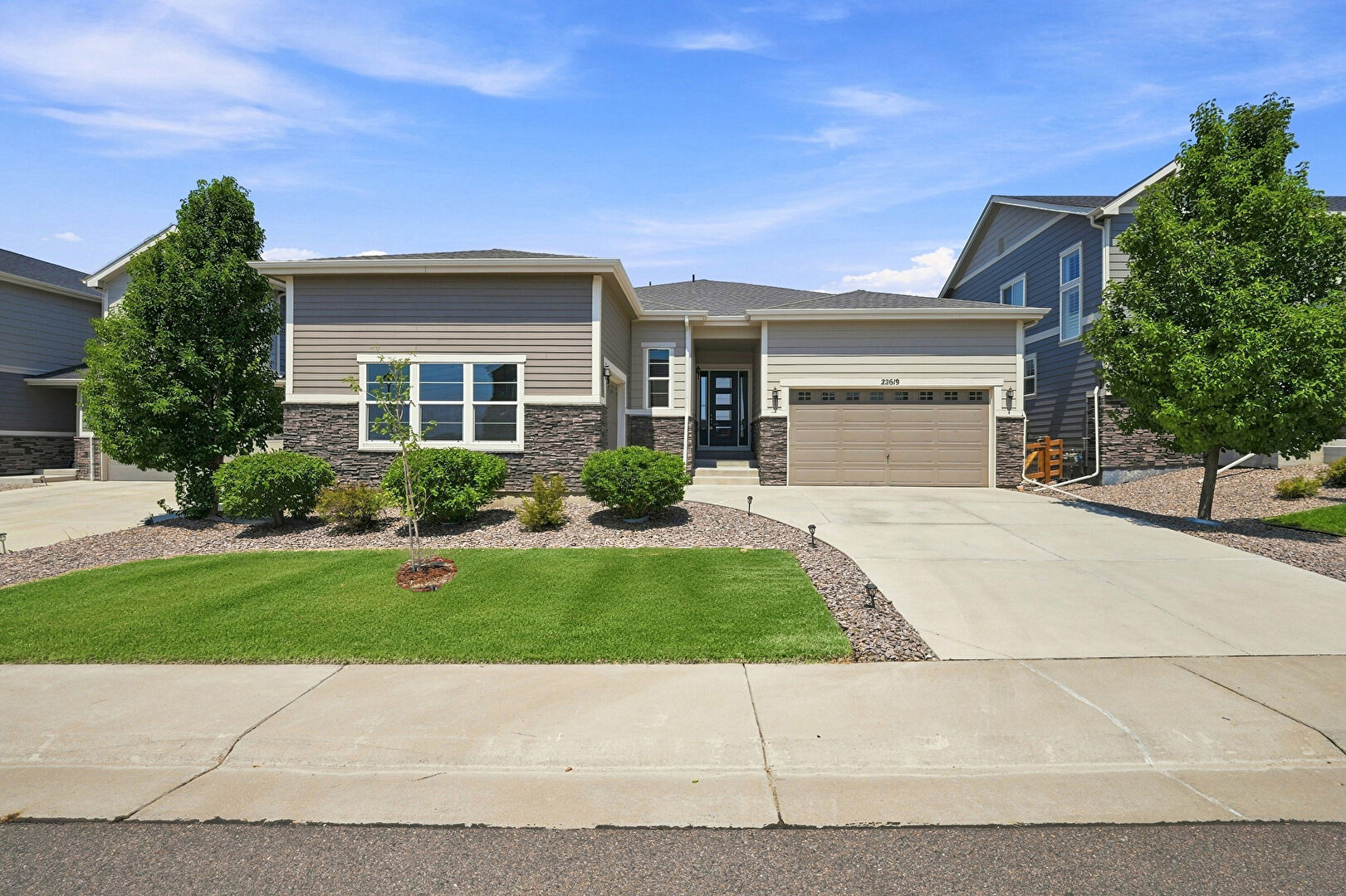 Front at 22619 E Tufts Place, Aurora, CO 80015, listed by Jason Cassidy, MLS ID: 4260797