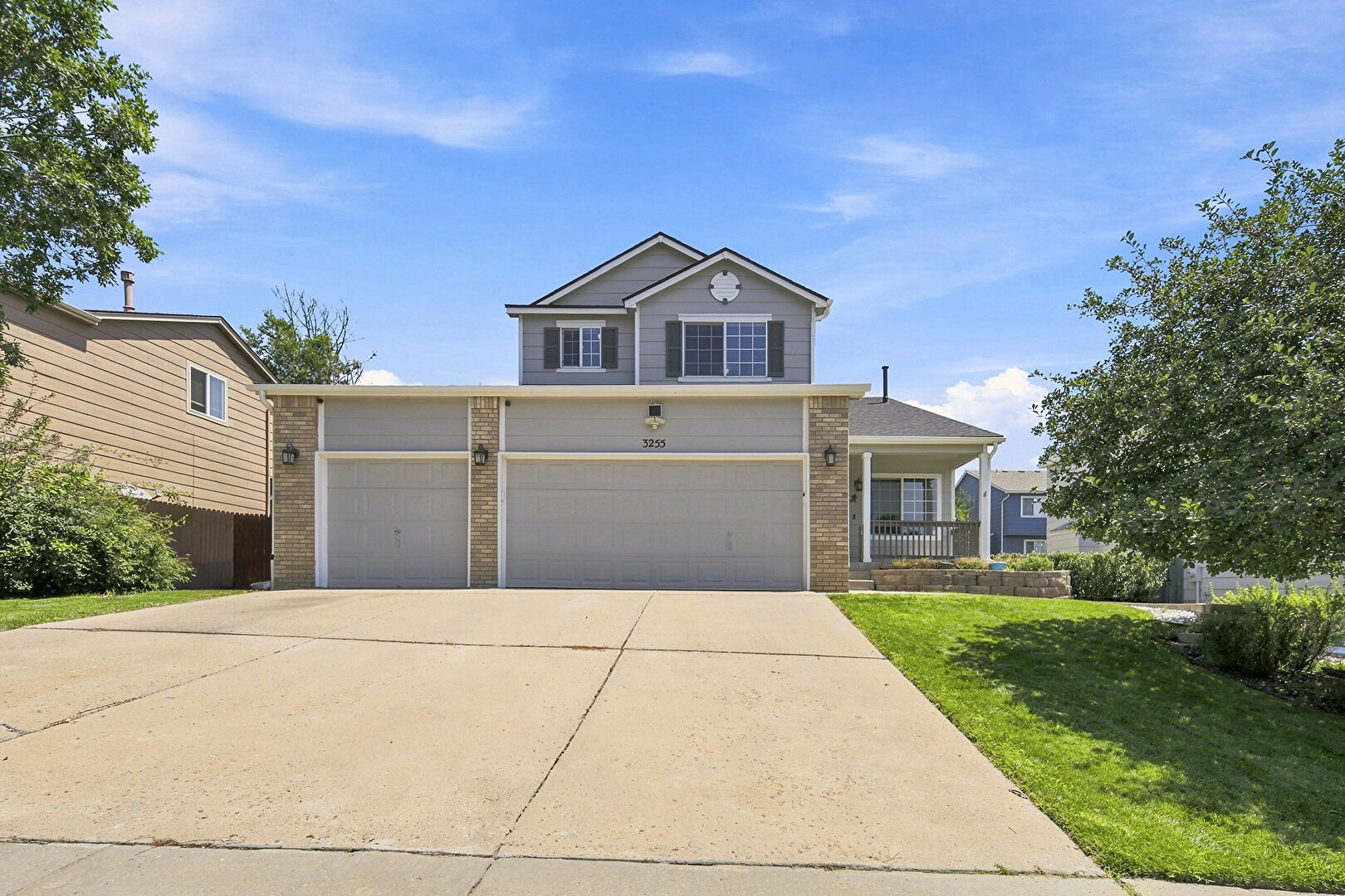Front at 3255 Heather Glen Drive, Colorado Springs, CO 80922, listed by Taylor Haas