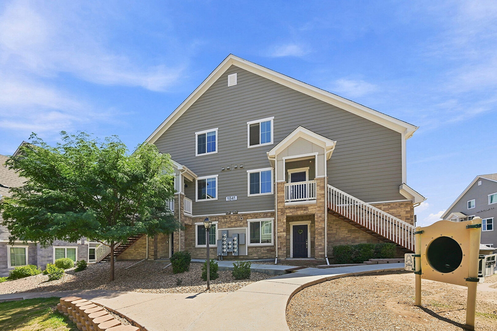 Front at 1841 South Dunkirk Street, Unit #208, Aurora, CO 80017, listed by Taylor Haas