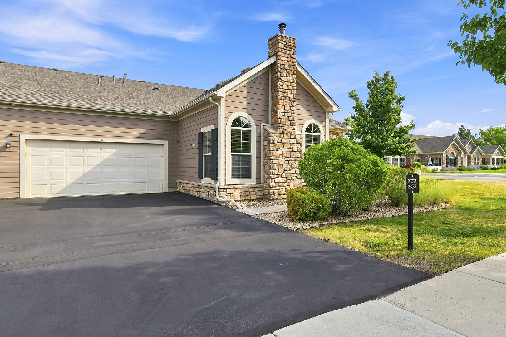 Garage at 19303 East Asbury Drive, Unit A, Aurora, CO 80013, listed by Shawn Engel