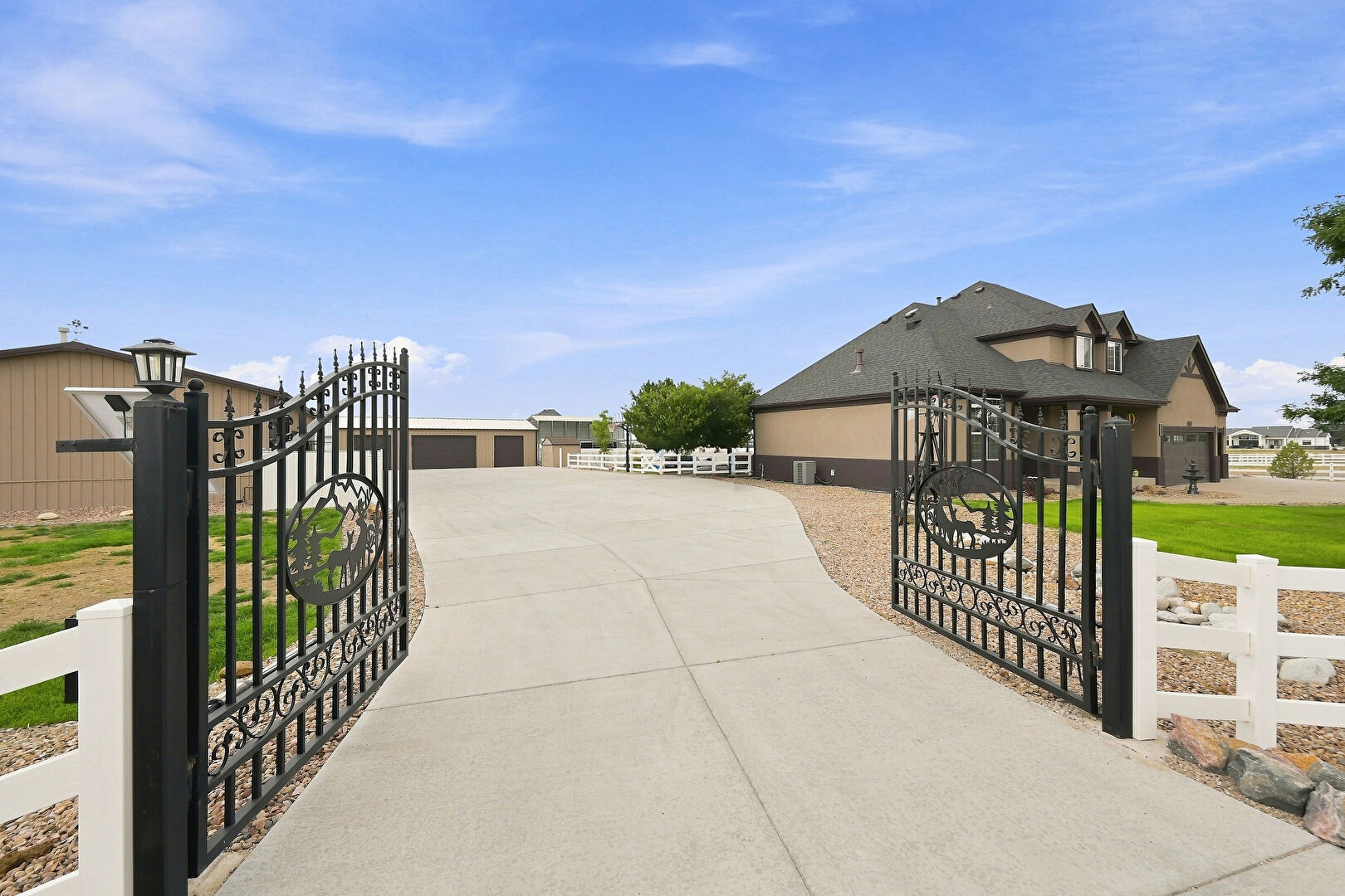 Gate at 16330 Jalna Court, Brighton, CO 80603, listed by Jerid Wempen
