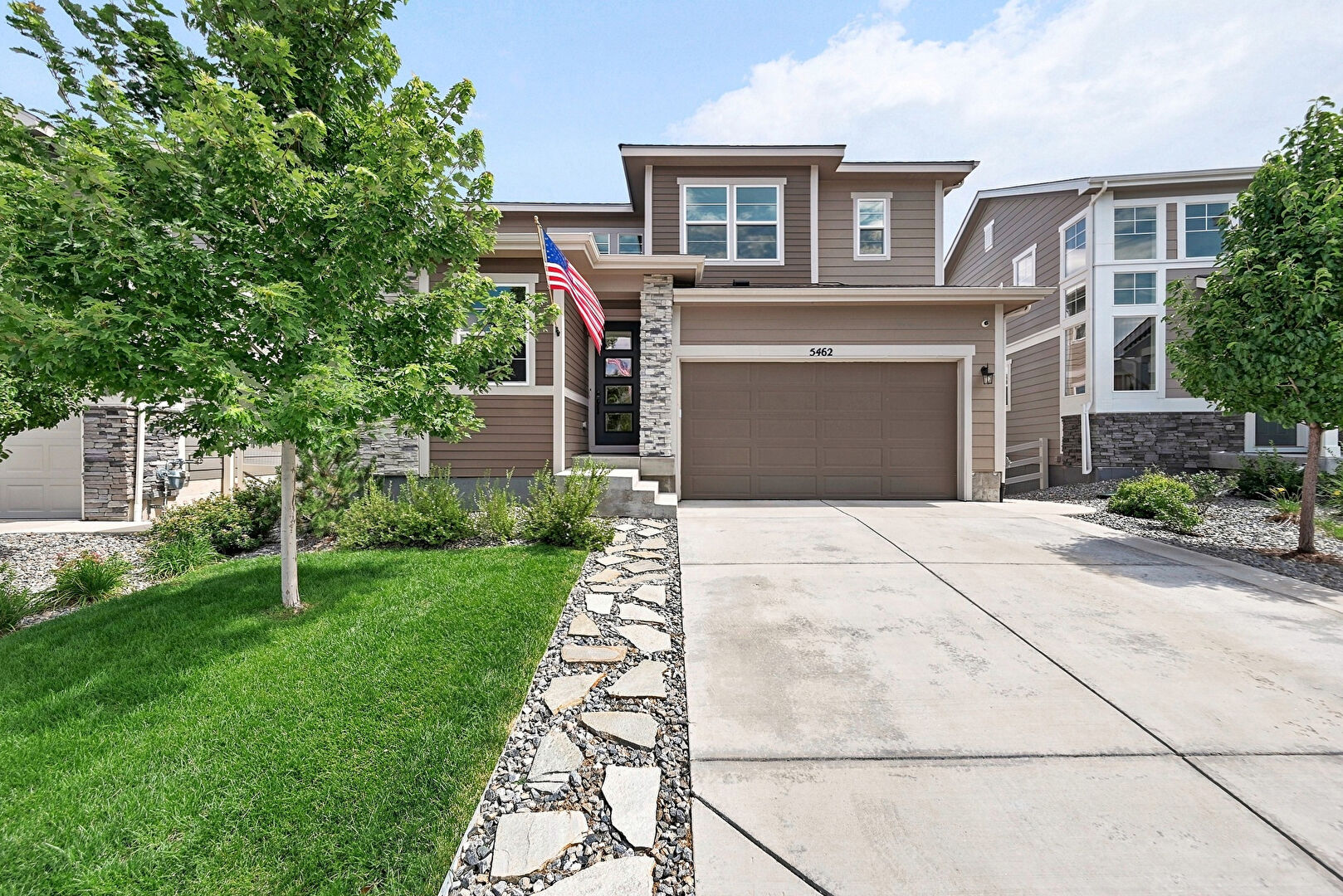 Front at 5462 Gray Wolf Lane, Castle Rock, CO 80104, listed by Megan Gage