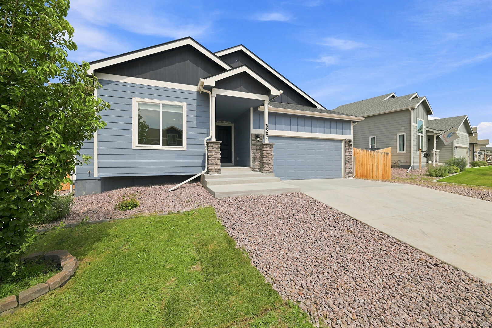 Front at 6807 Volga Drive, Colorado Springs, CO 80925, listed by Amanda Moss