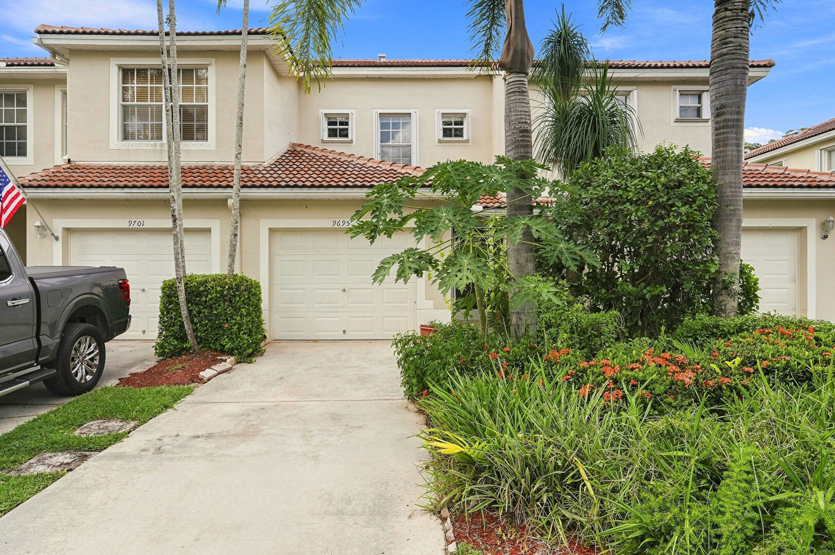 Front at 9695 Porta Leona Lane, Boynton Beach, FL 33472, listed by Matthew Clayton