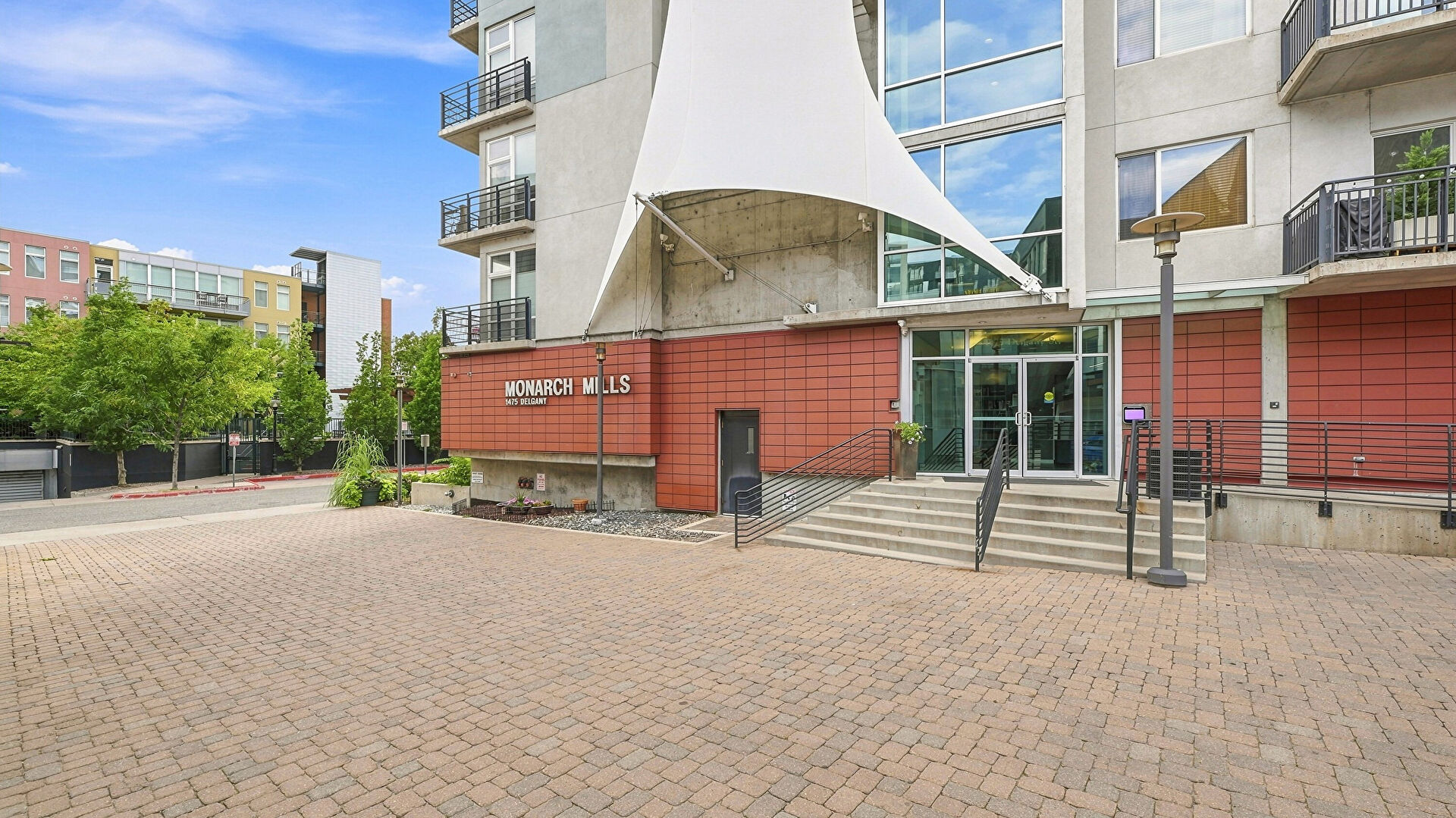 Exterior Entry at 1475 Delgany Street #510, Denver, CO 80202, listed by Taylor Haas