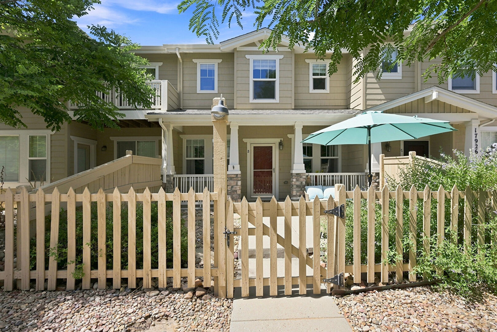 Front at 17926 East 104th Way, B, Commerce City, CO 80022, listed by Matthew Lutz