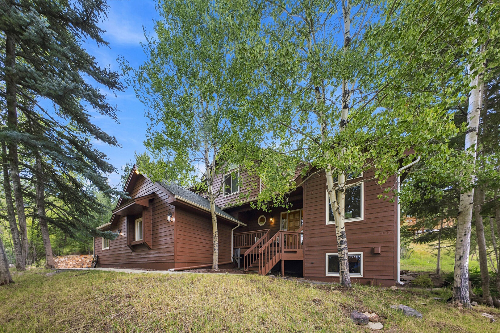 Back at 5351 Three Sisters Circle, Evergreen, CO 80439, listed by Pandora & John Erlandson, MLS ID: 7303587