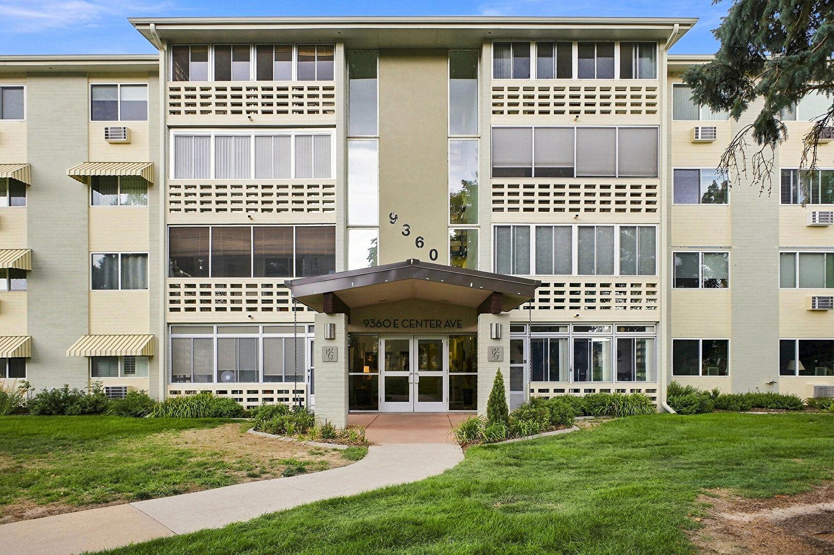 Front yard view at 9360 Center Avenue, #3A, Denver, CO 80247, listed by Liza Burns
