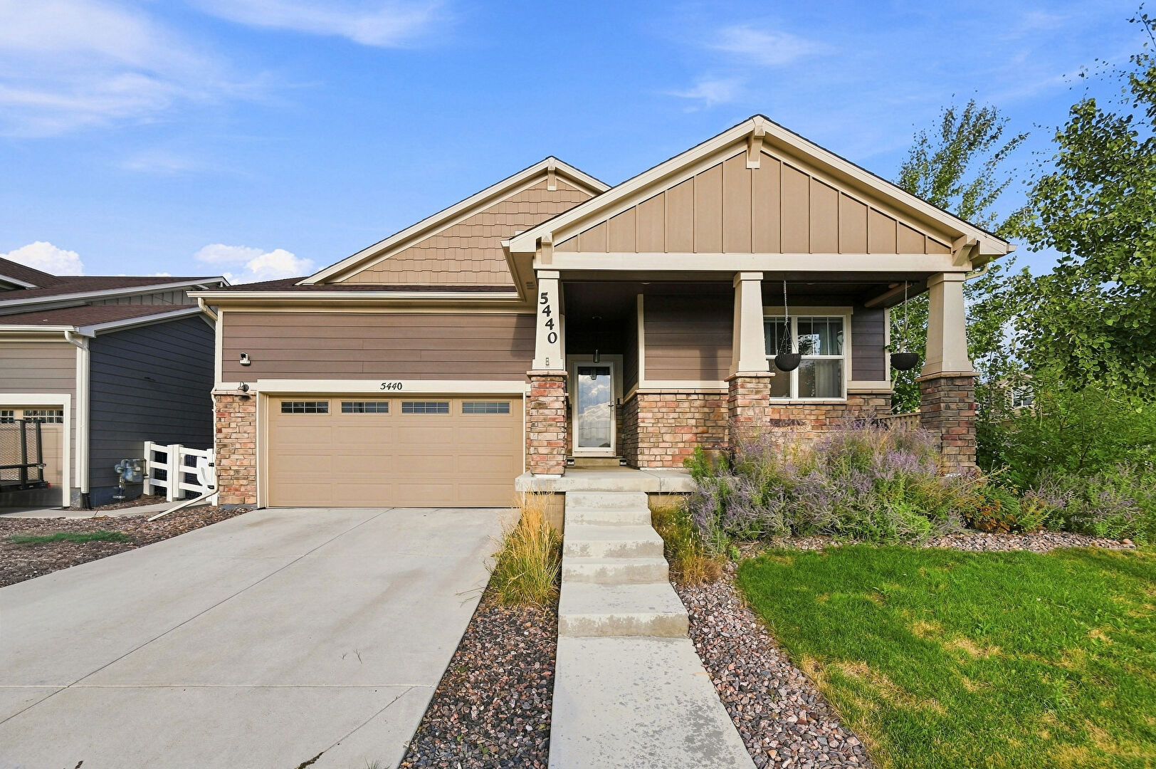 Front at 5440 Lupine Court, Brighton, CO 80640, listed by Kristina Davis