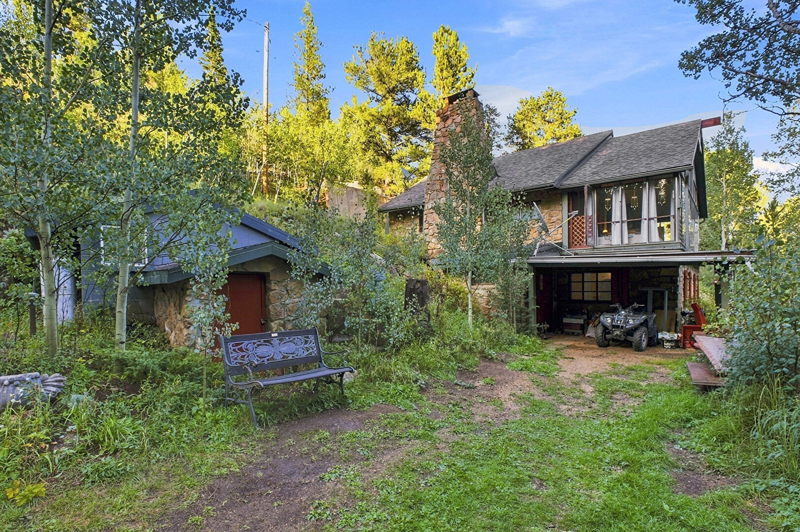 Front at 222 Road P60, Bailey, CO 80421, listed by Jessica Gentry