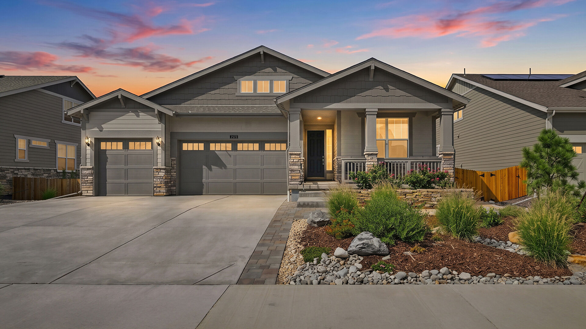 Front at 2573 Knobbie Circle, Castle Rock, CO 80109, listed by Kirk Wodell