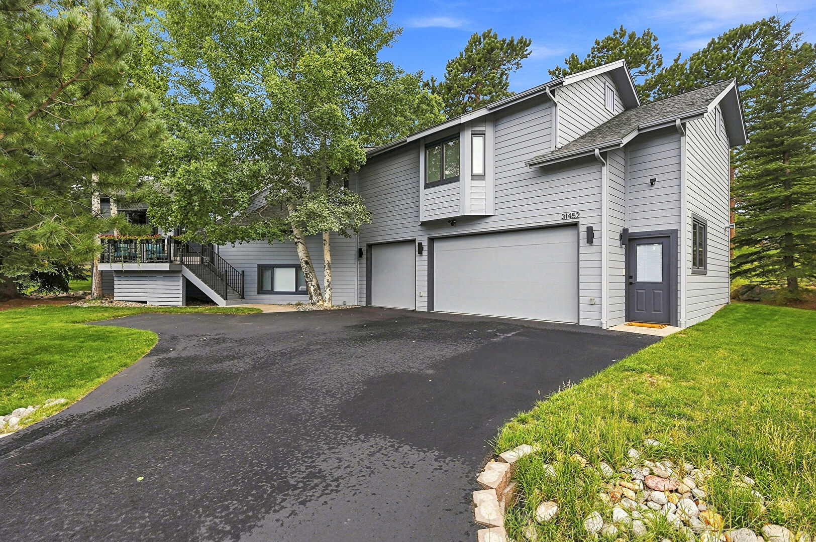 Front at 31452 North Bermuda Dunes Drive, Evergreen, CO 80439, listed by Kimberly Burns