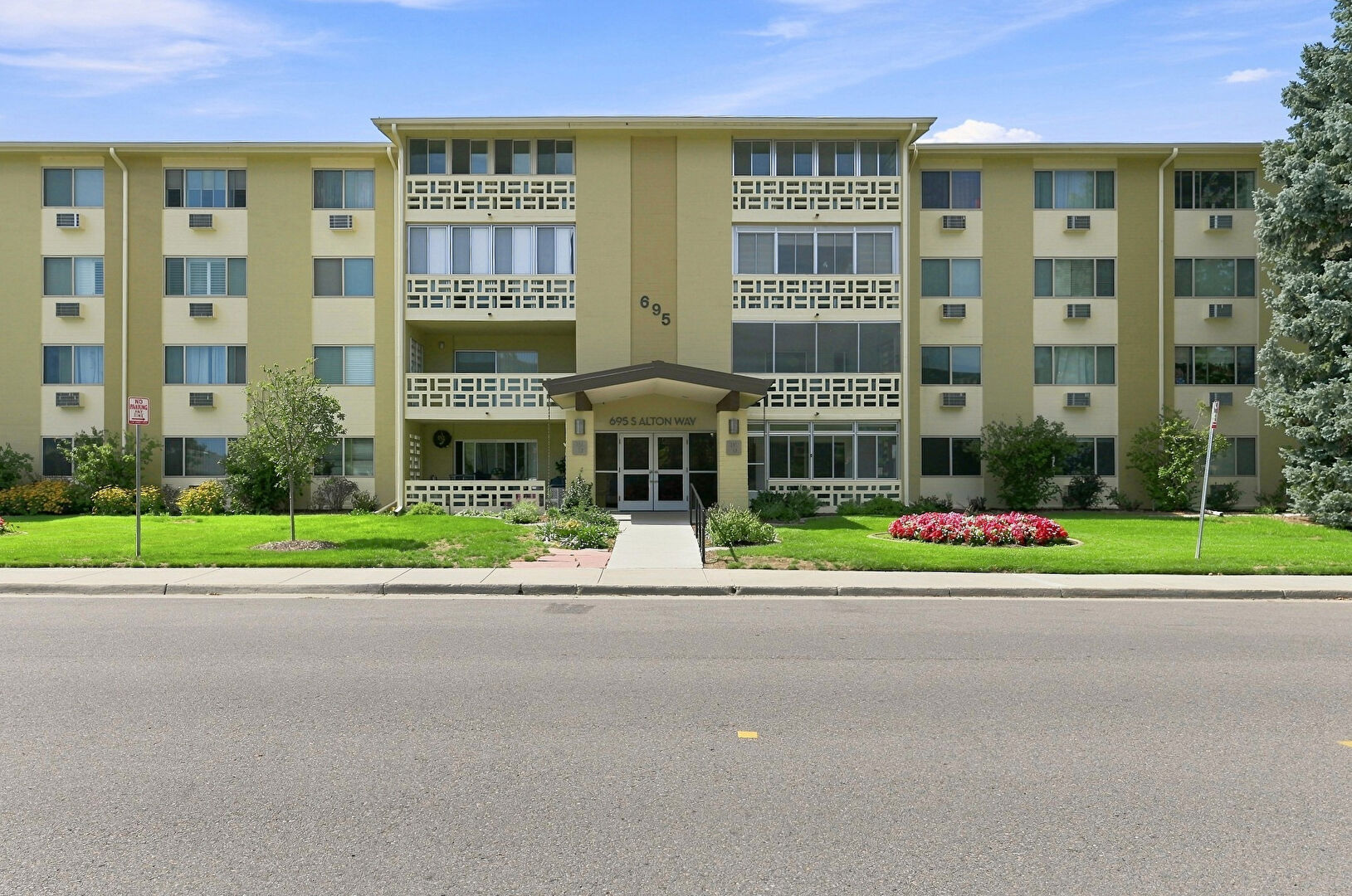 Front at 695 South Alton Way #8A, Denver, CO 80247, listed by Donna Hansen, MLS ID: 7494662