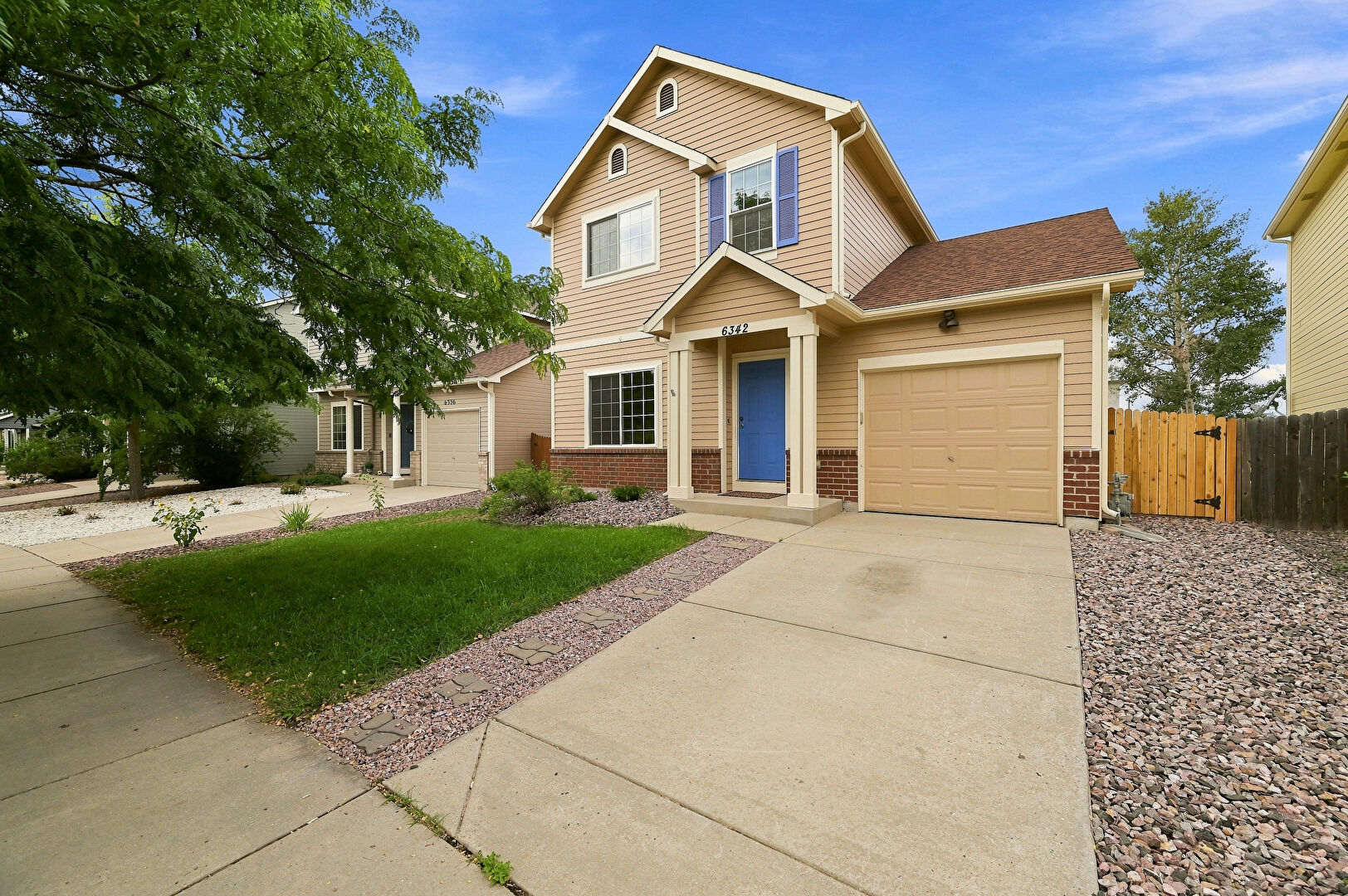 Front at 6342 Rockville Drive, Colorado Springs, CO 80923, listed by Alvida Ahmad