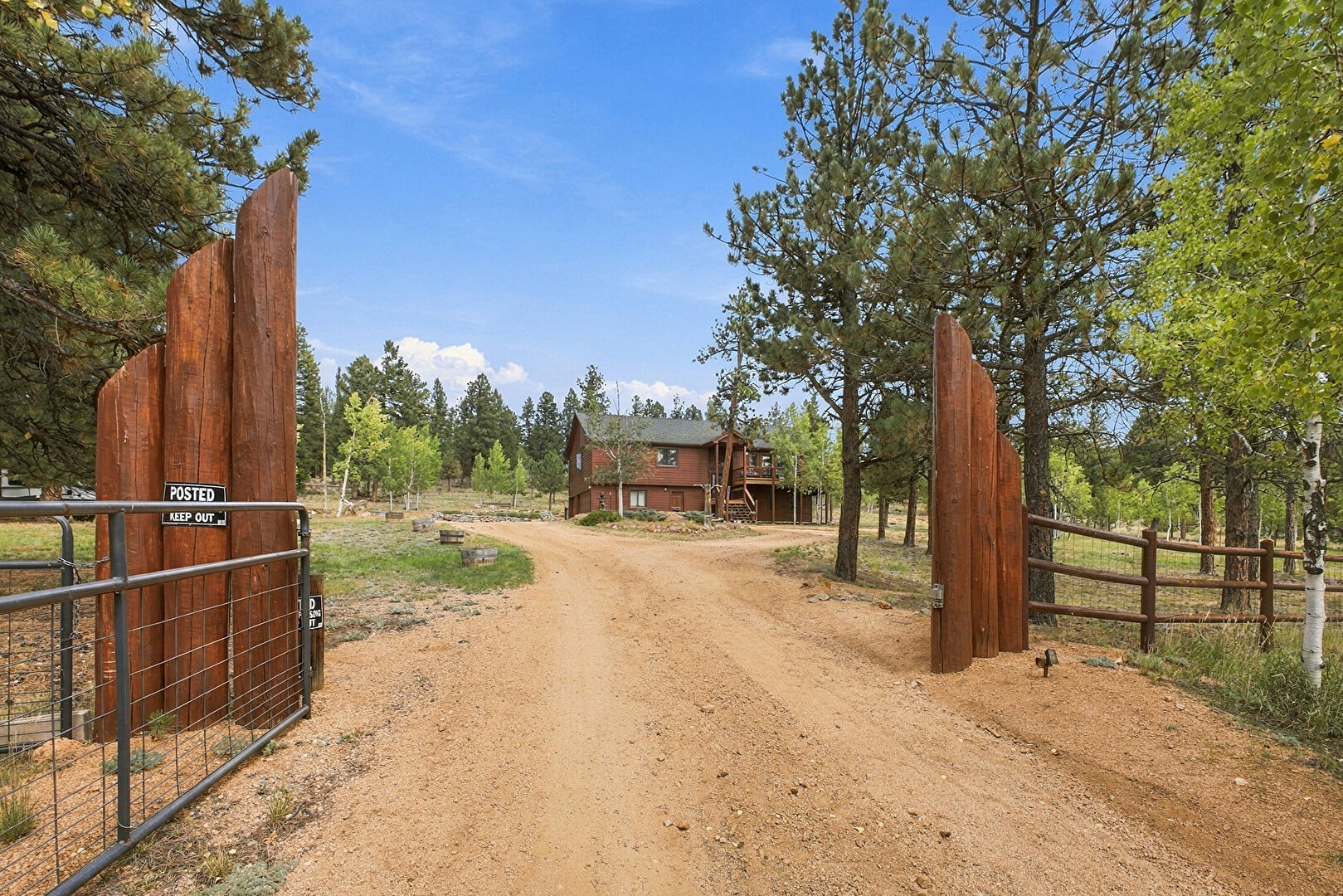 Entry at 199 Elk Horn Court, Bailey, CO 80421, listed by The Dolph Team
