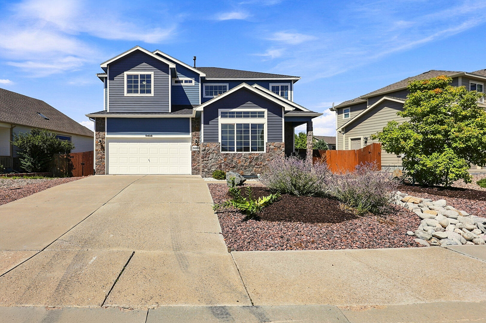 Front at 9408 Portmarnock Court, Peyton, CO 80831, listed by Ashley Christie