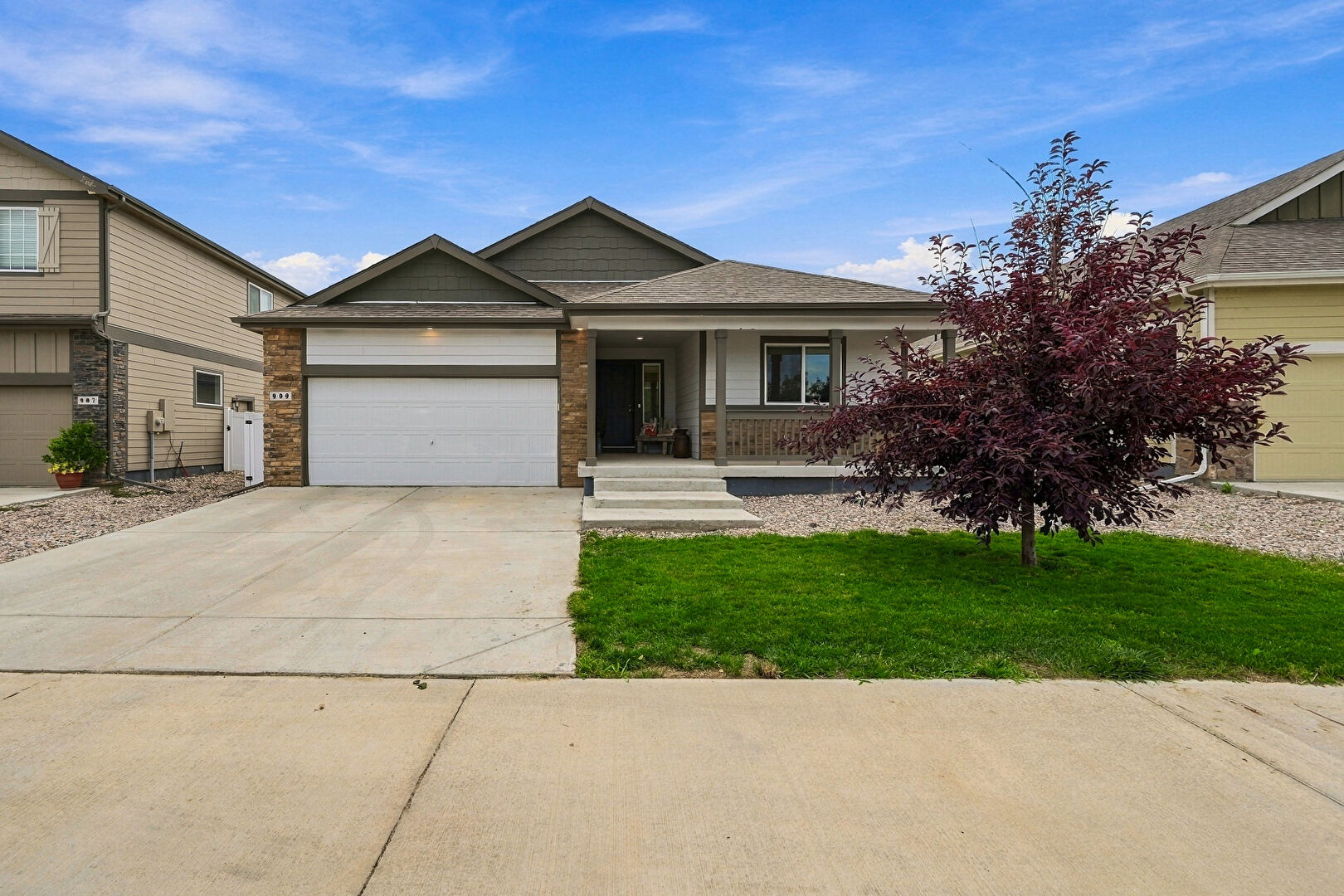 Front at 909 Ponderosa Drive, Severance, CO 80550, listed by Suzanne Ekeler