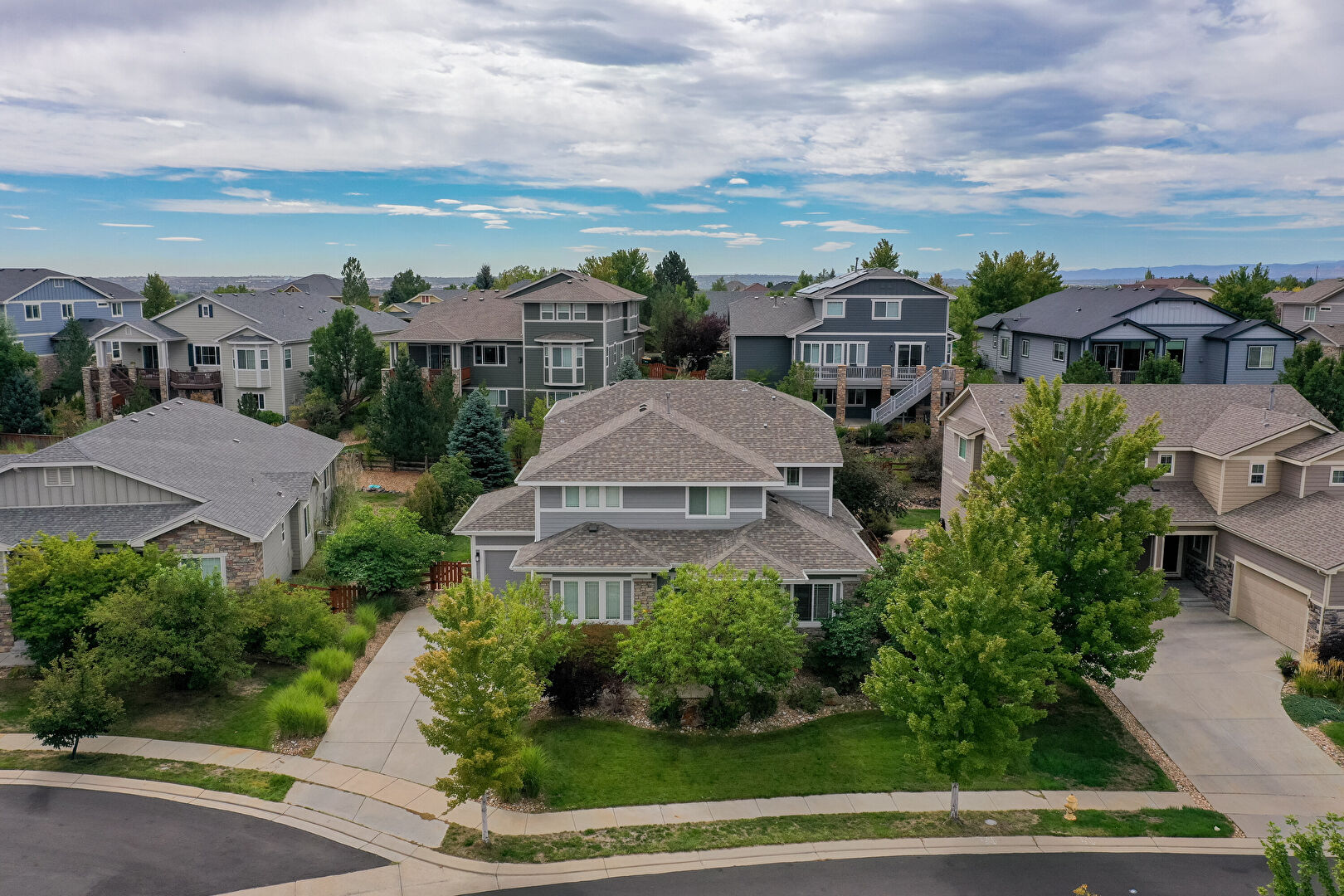 Aerial View at 14824 Falcon Dr, Broomfield, CO 80023, listed by Dylan Lario