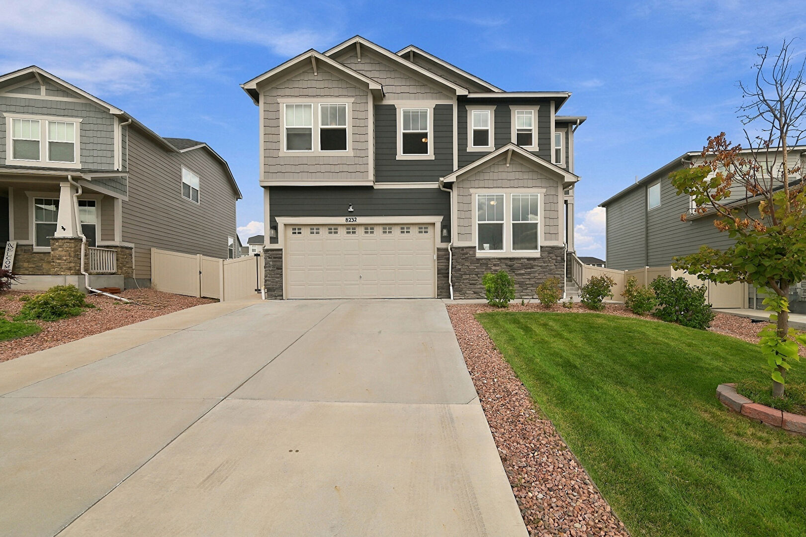 Front at 8232 Falling Rock Drive, Colorado Springs, CO 80925, listed by Noemi Arciniega