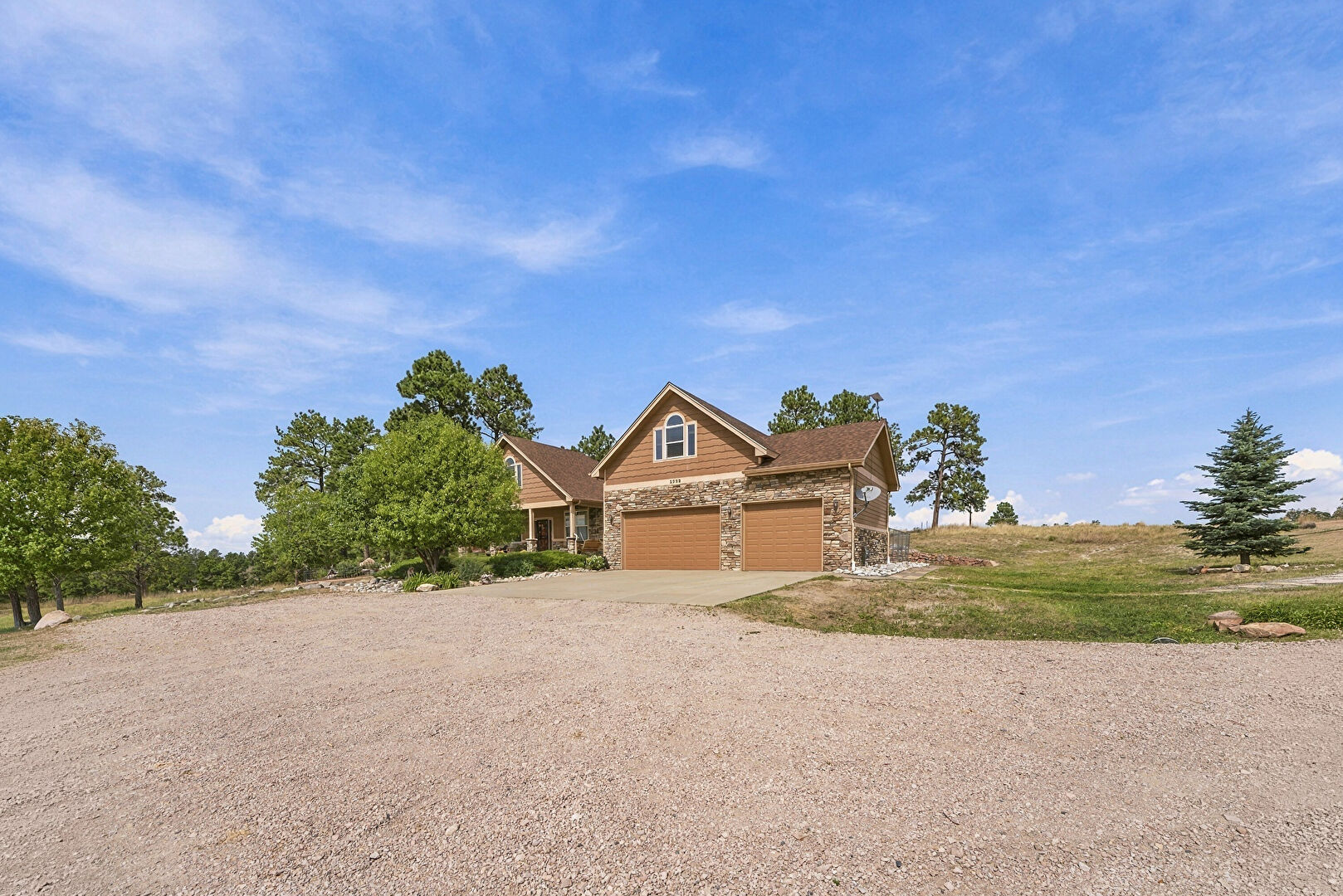 Front at 5999 Black Forest Drive, Elizabeth, CO 80107, listed by Jennifer Bozarth, MLS ID: 5272951