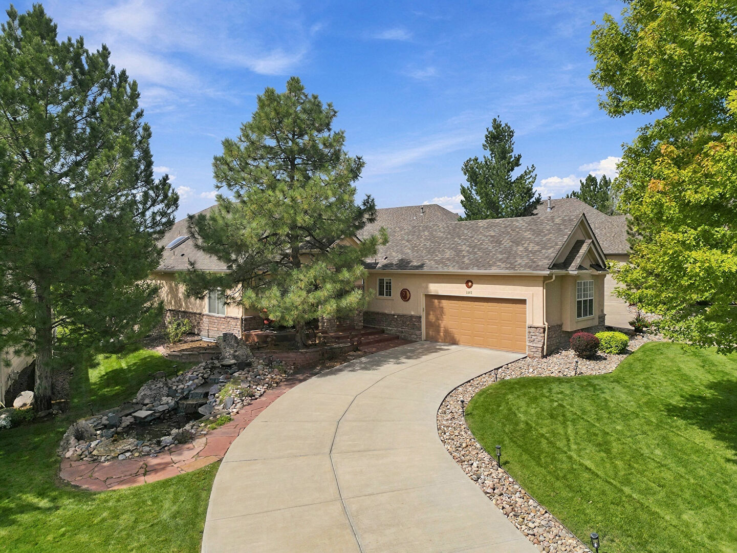Aerial View at 1331 Castlepoint Circle, Castle Pines, CO 80108, listed by Mary Vielhauer Vielhauer Realty Inc